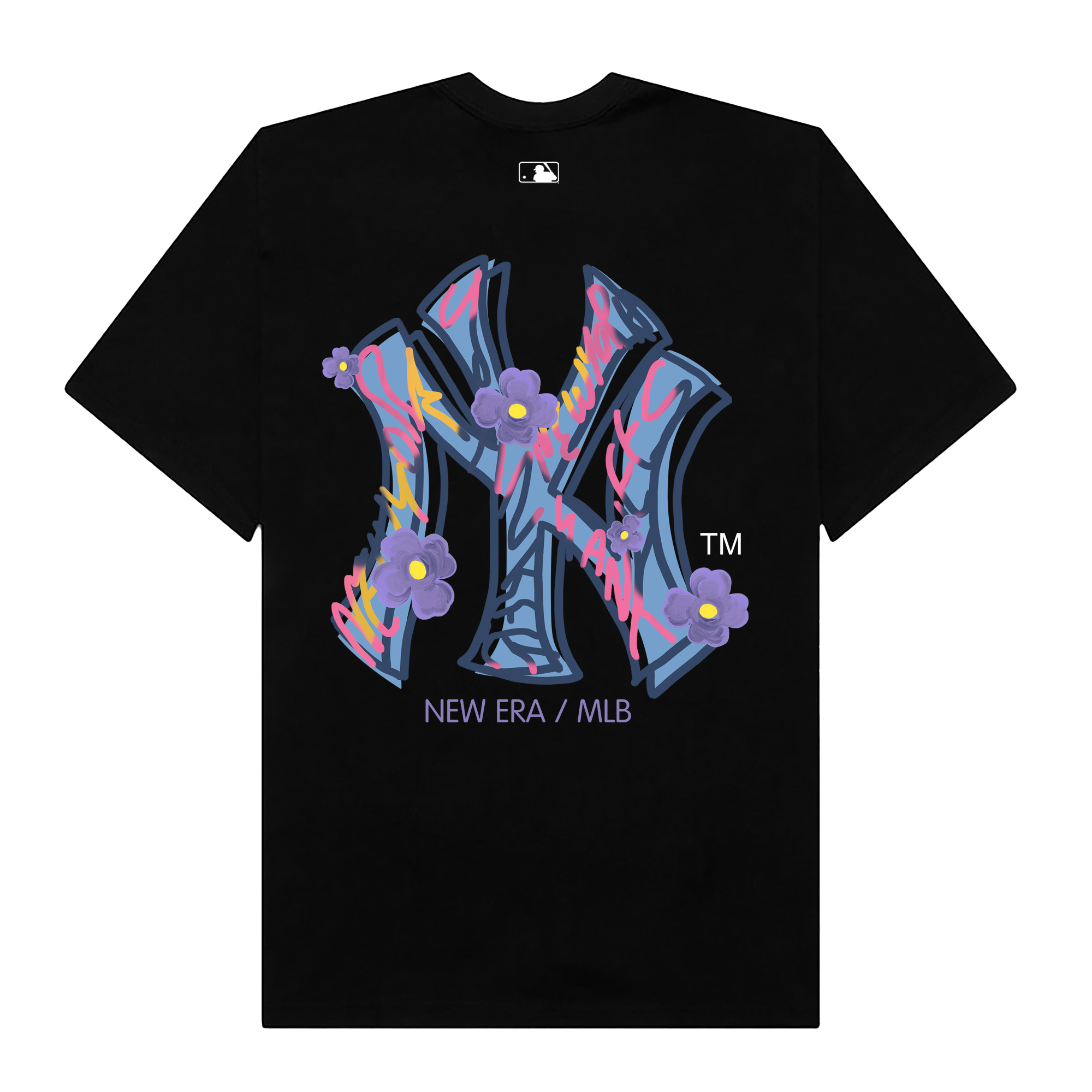 MLB Floral Purple Logo T-Shirt