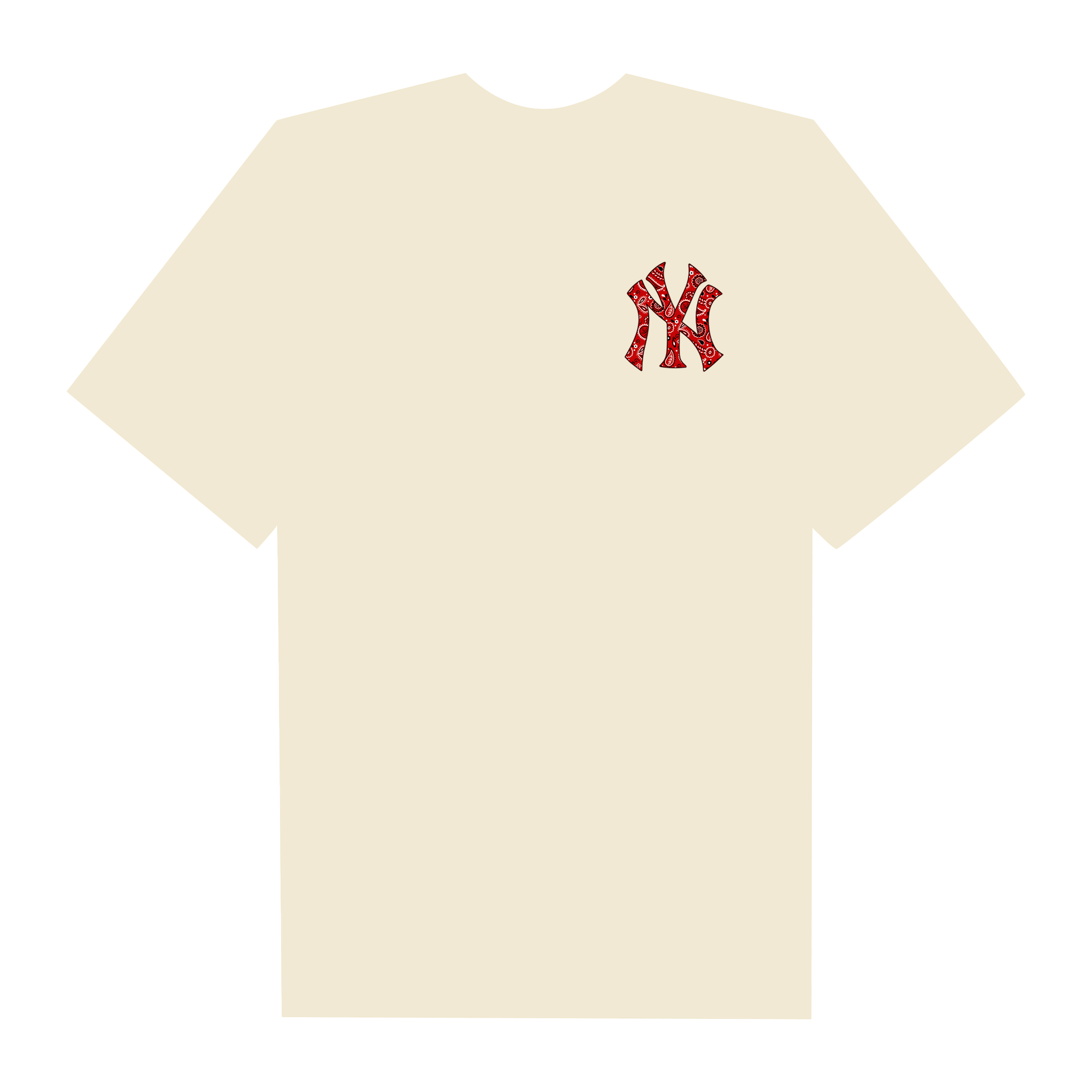 MLB Floral Red Logo Yeankees T-Shirt