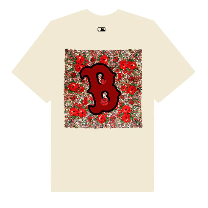 Flash Sale MLB Floral Retro Boston Rose T-Shirt