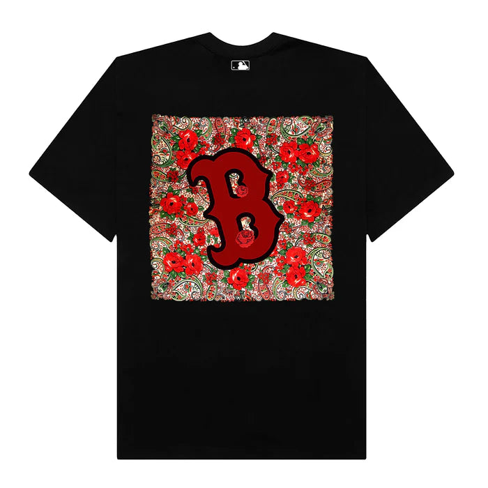 Flash Sale MLB Floral Retro Boston Rose T-Shirt