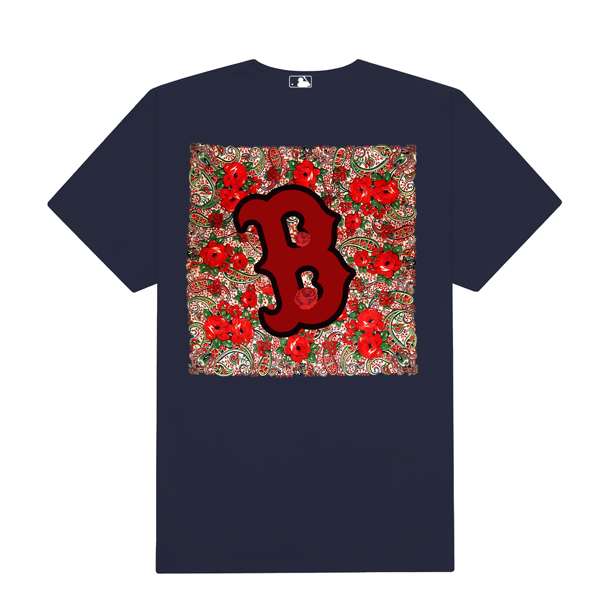 MLB Floral Retro Boston Rose T-Shirt