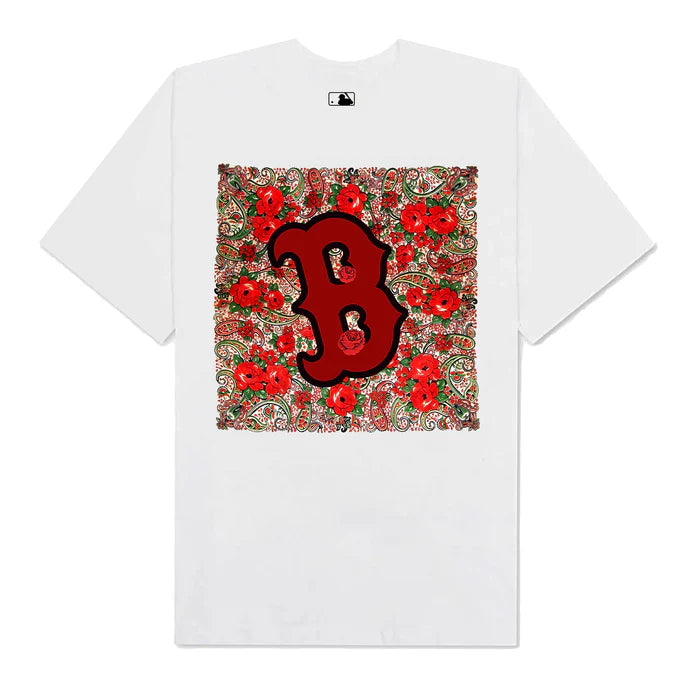 Flash Sale MLB Floral Retro Boston Rose T-Shirt