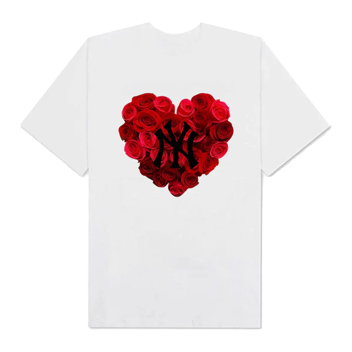 Flash Sale MLB Floral Rose Heart T-Shirt