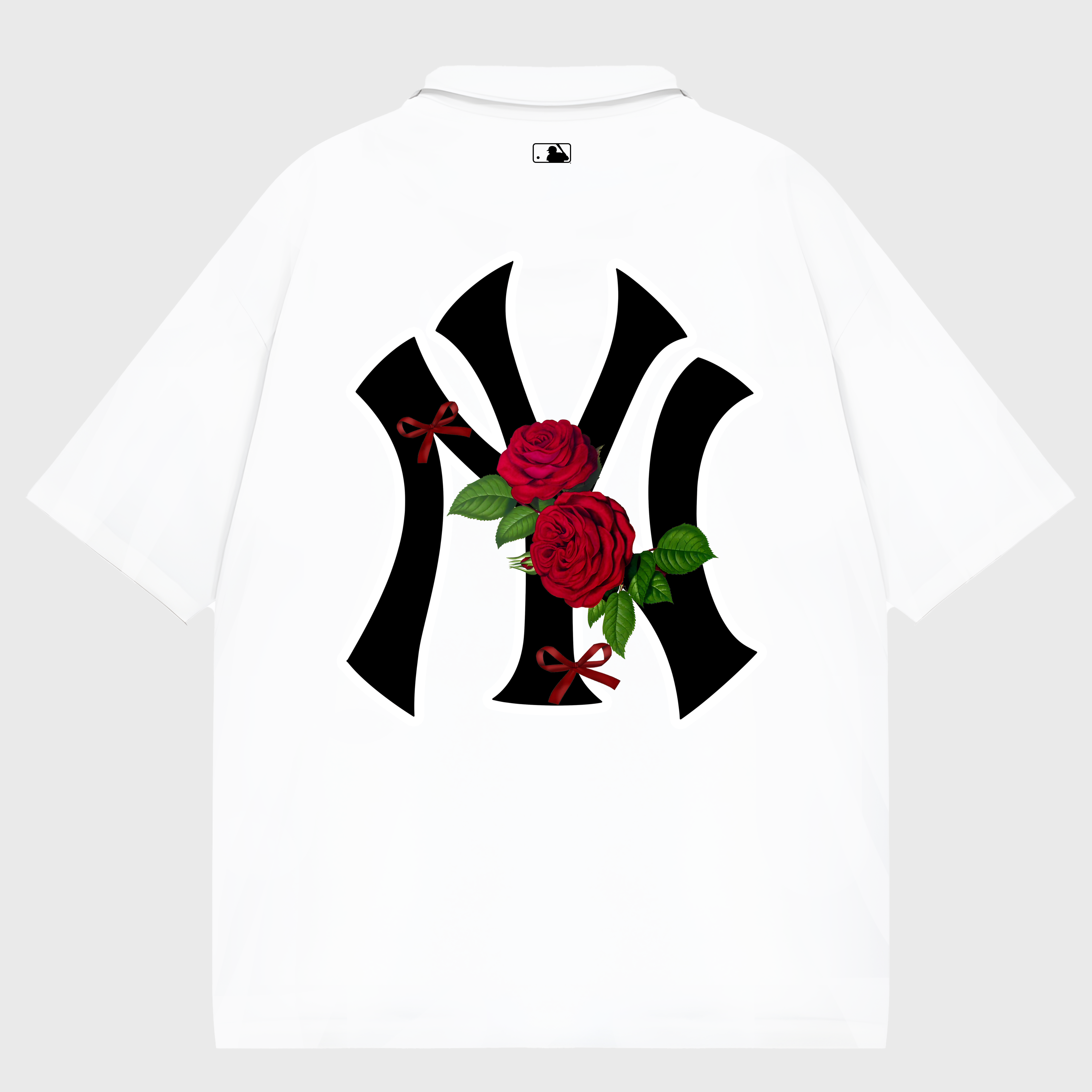 MLB Floral Rose Ribbon Polo