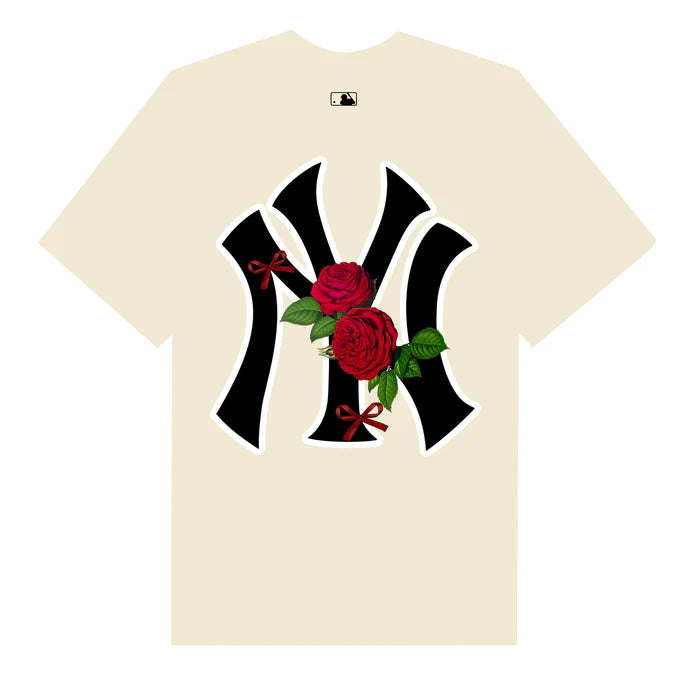 Flash Sale MLB Floral Rose Ribbon T-Shirt