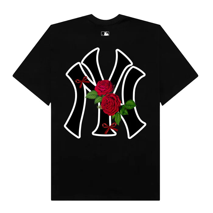 Flash Sale MLB Floral Rose Ribbon T-Shirt