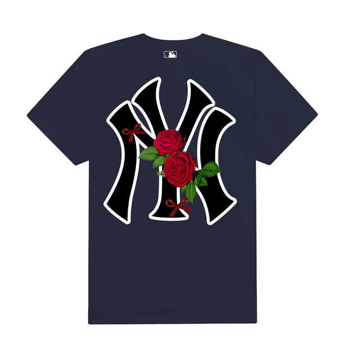 Flash Sale MLB Floral Rose Ribbon T-Shirt