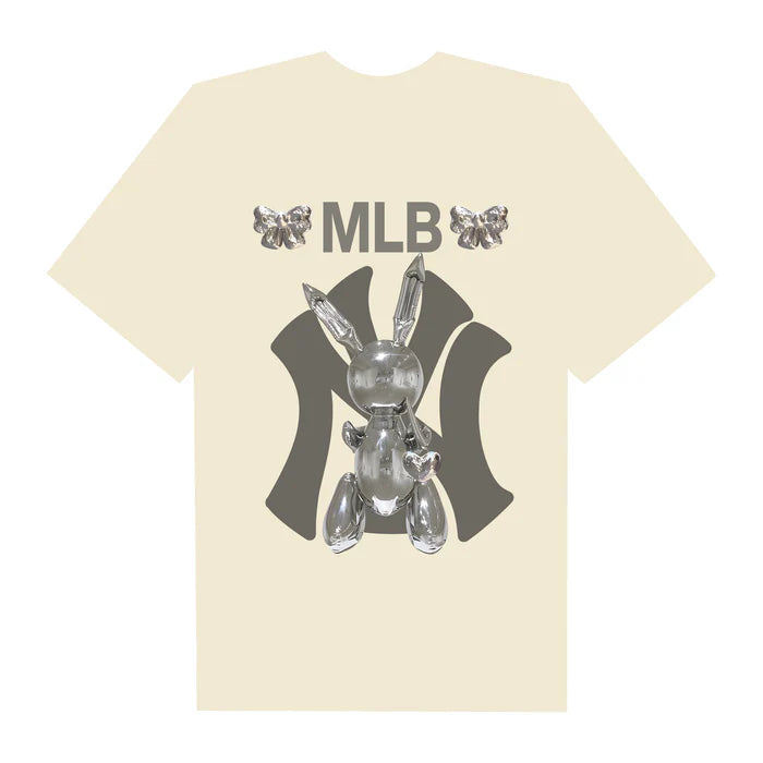 Flash Sale MLB Floral Silver Balloon Rabbit T-Shirt