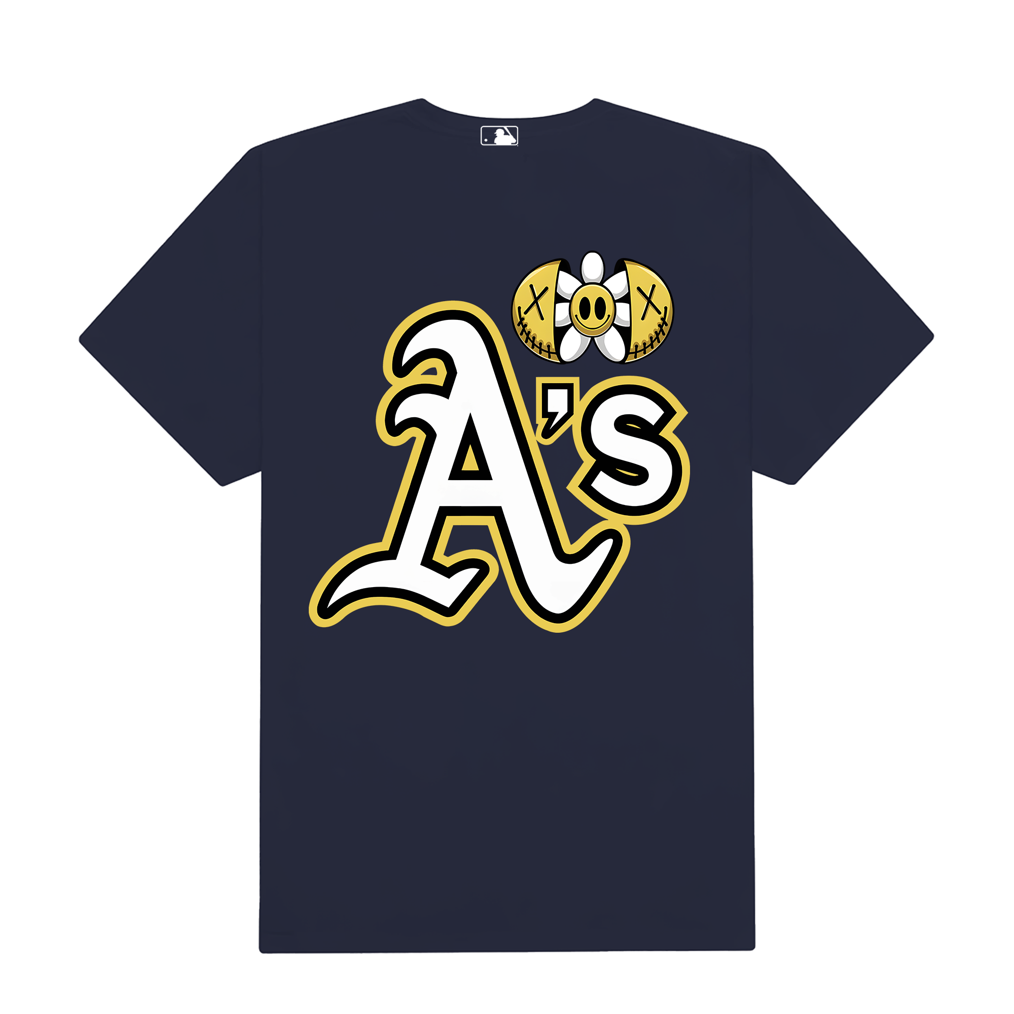 MLB Floral Smiley A's T-Shirt