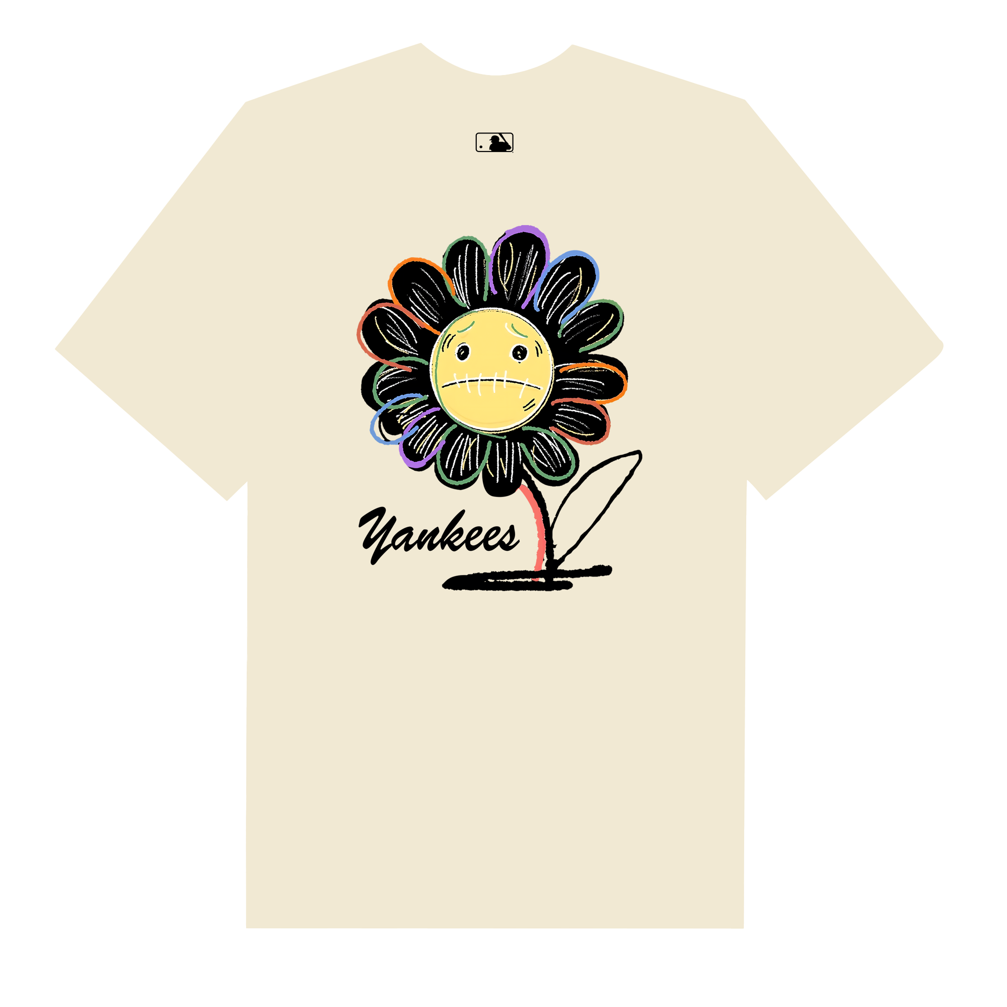 MLB Floral Smiley Flowe T-Shirt