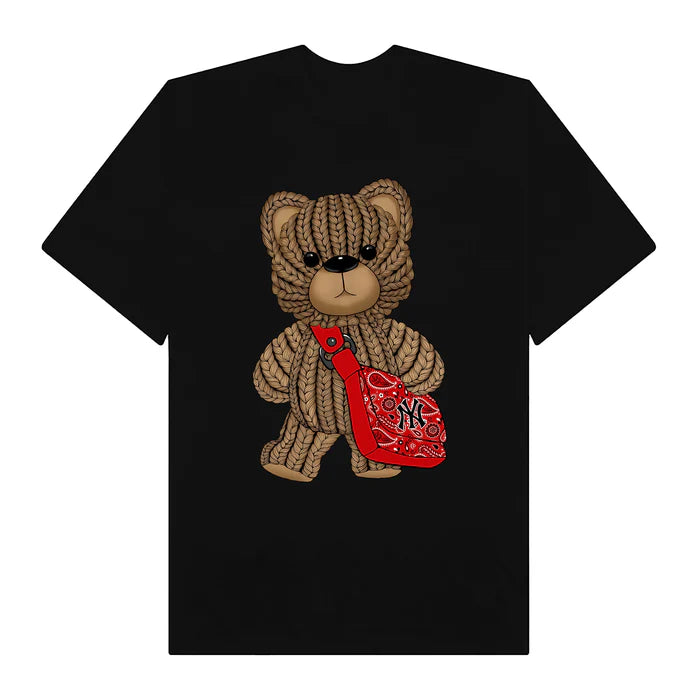 Flash Sale MLB Floral Teddy Bear Bandana Bag T-Shirt