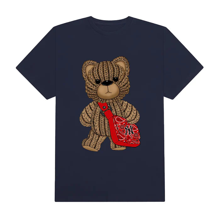 Flash Sale MLB Floral Teddy Bear Bandana Bag T-Shirt