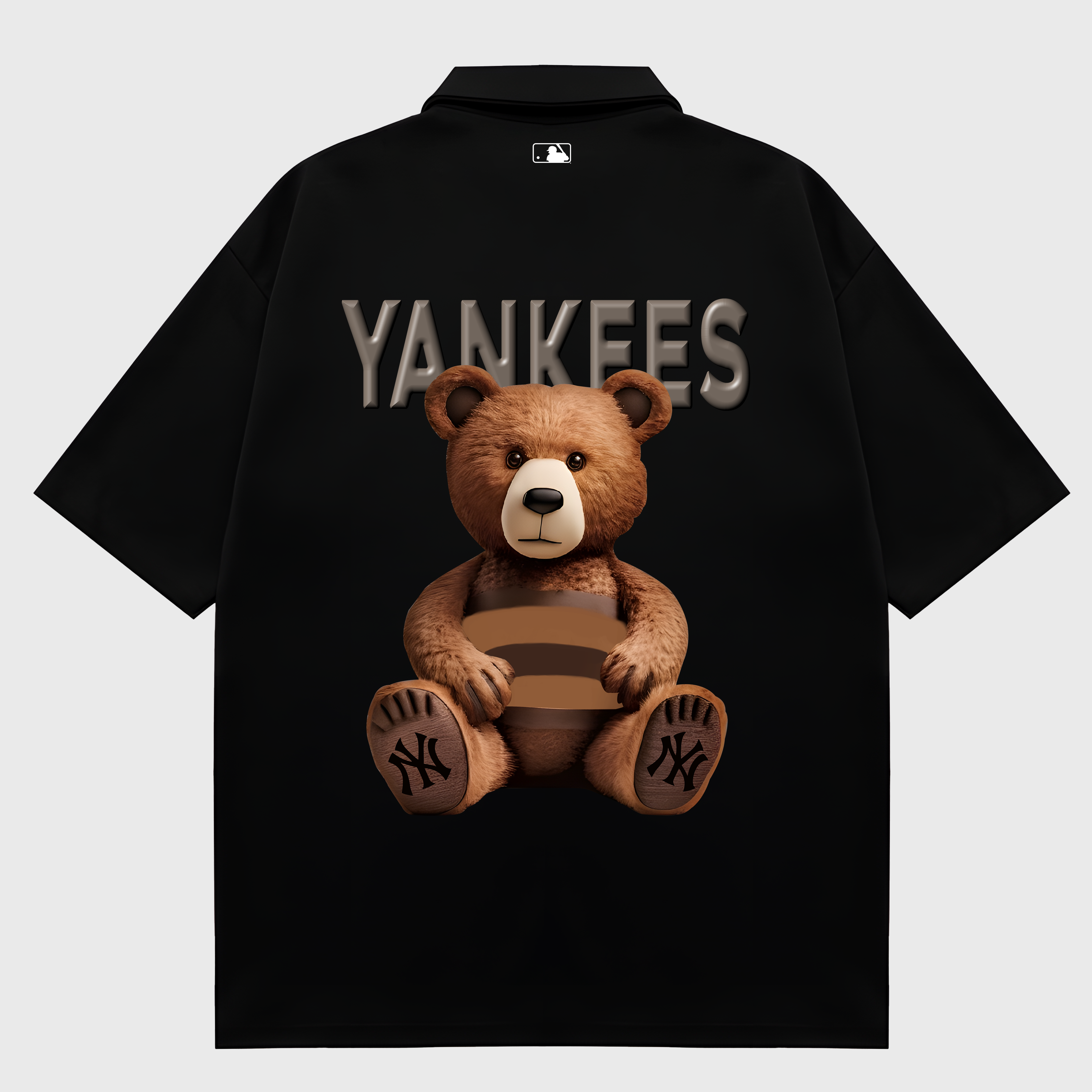 MLB Floral Teddy Bear Luxury Polo