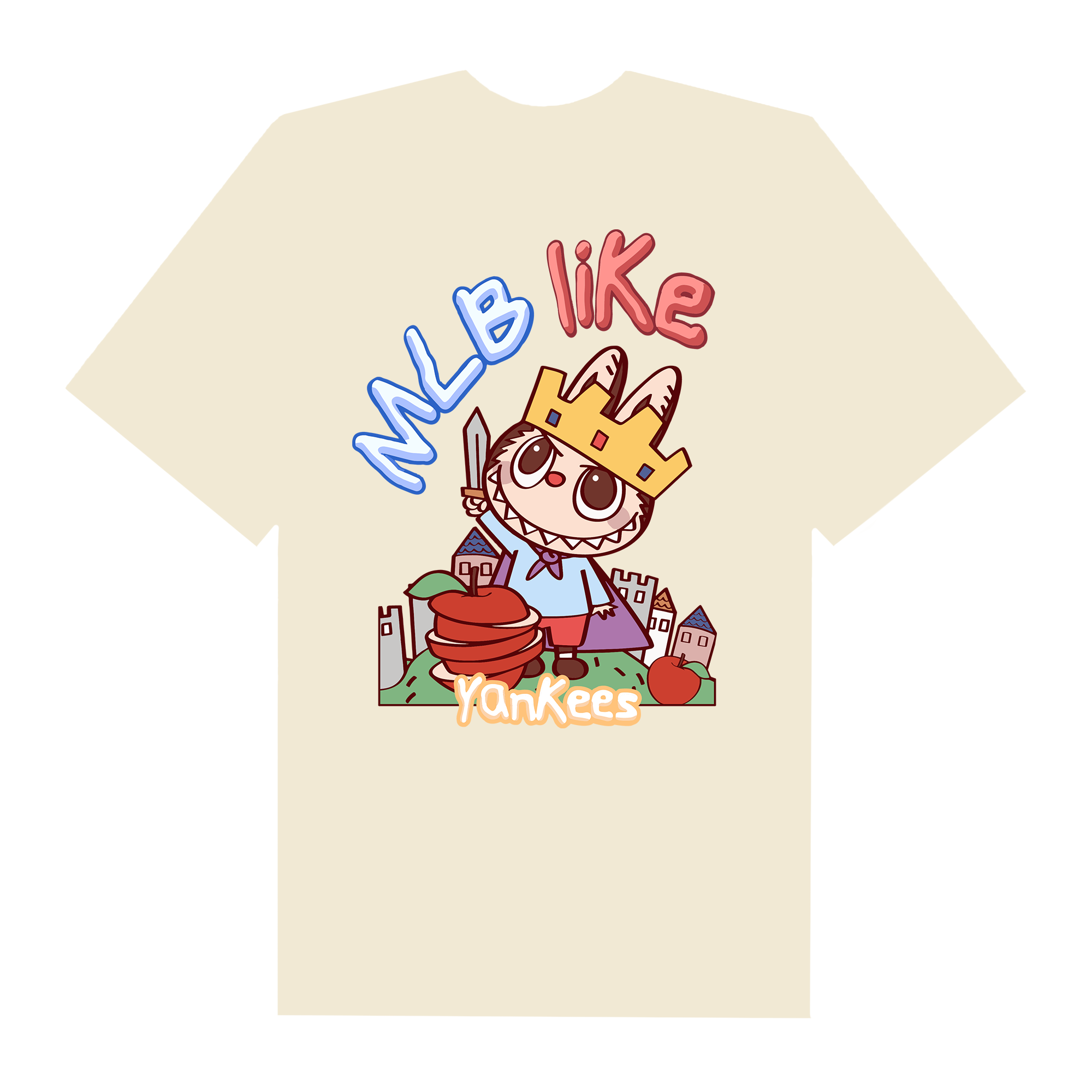 MLB Labubu Apple King T-Shirt