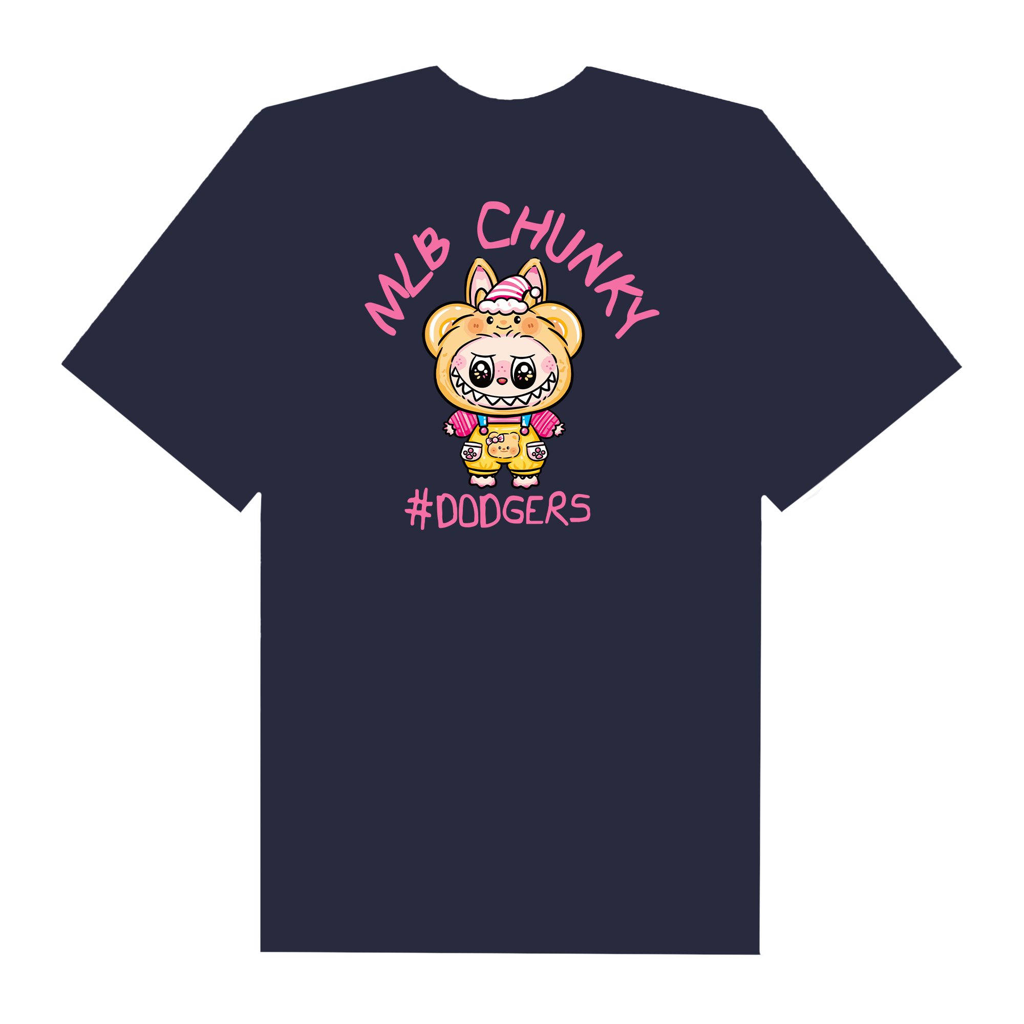 MLB Labubu Candy Lemon Dodgers T-Shirt