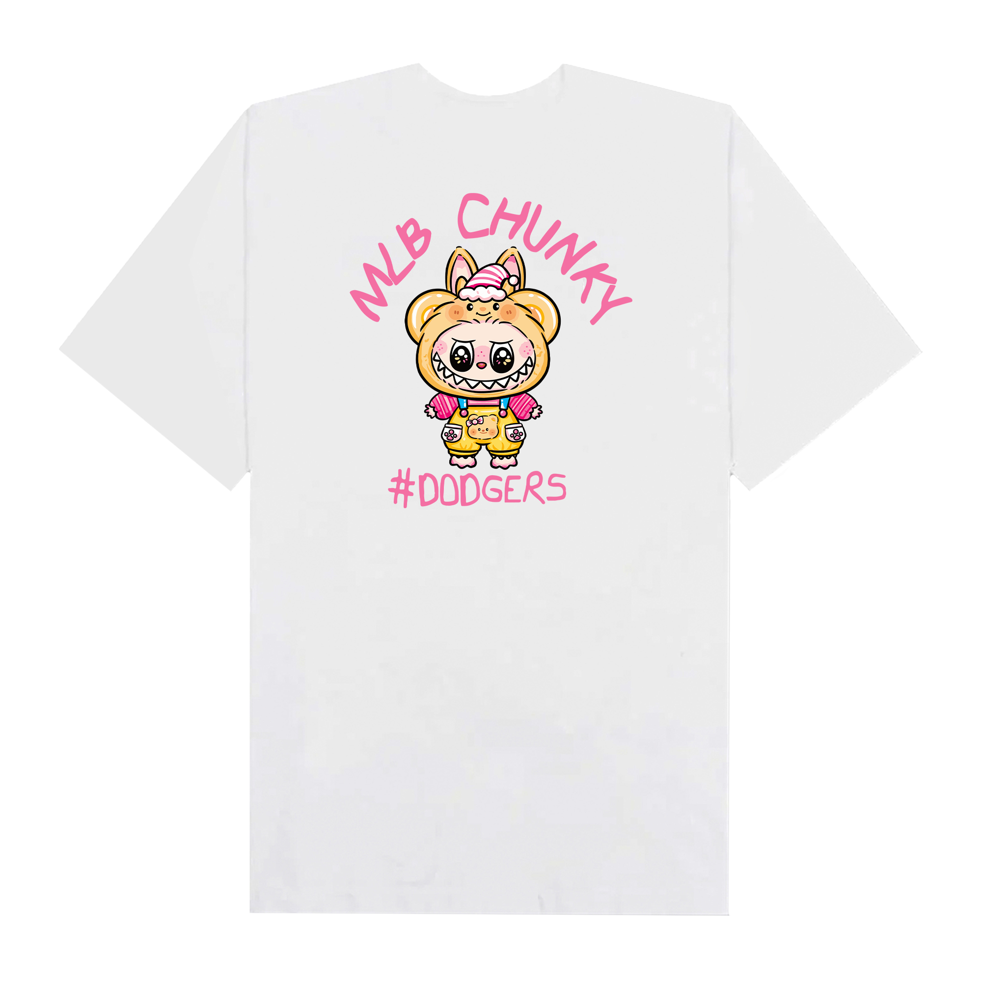 MLB Labubu Candy Lemon Dodgers T-Shirt