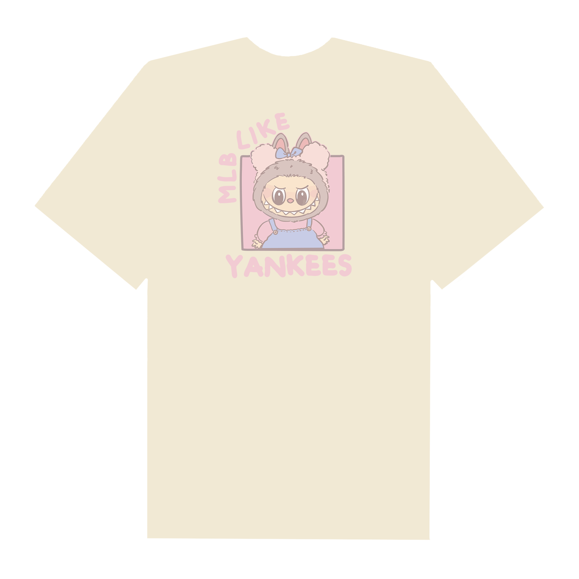 MLB Labubu Cute Like Yankees T-Shirt