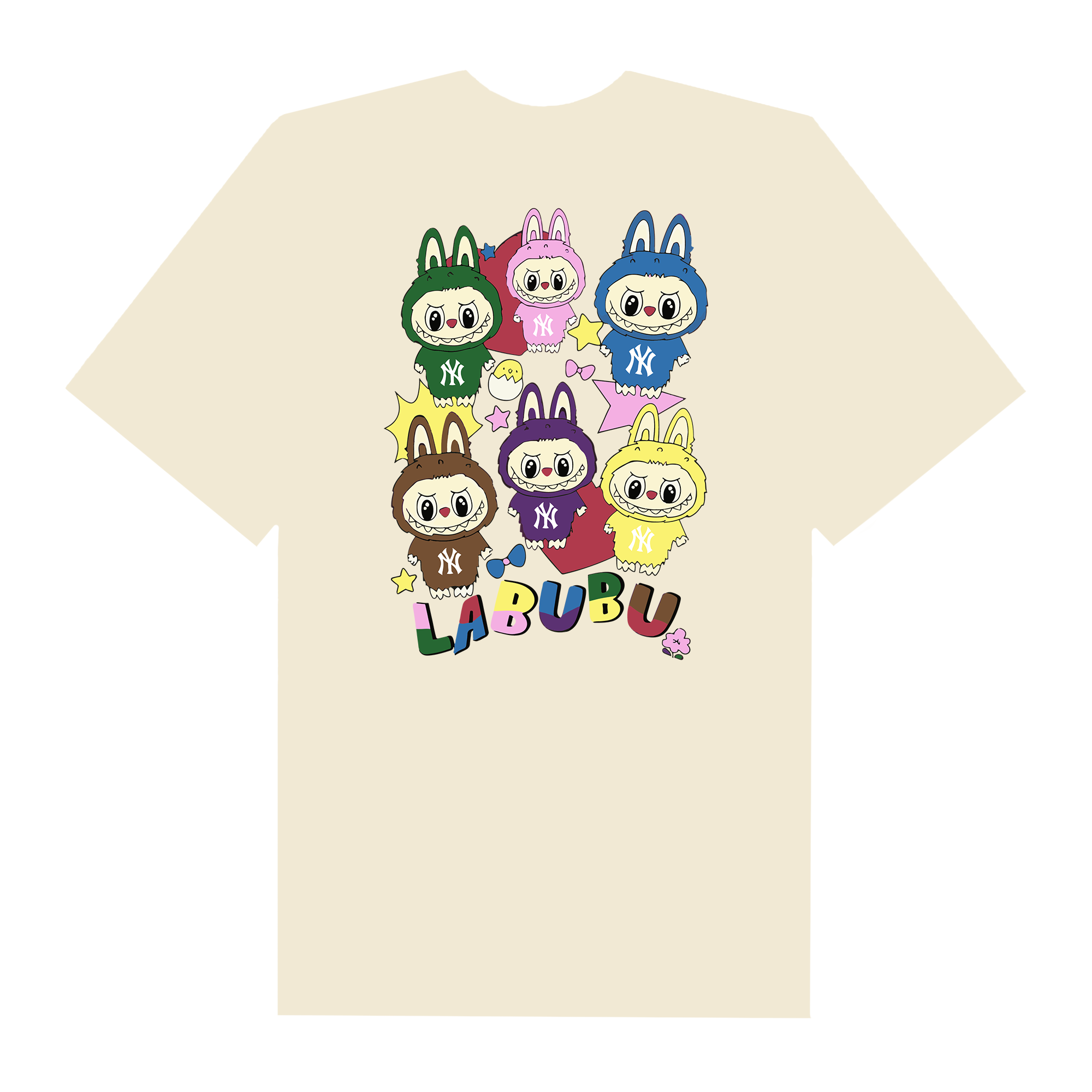 MLB Labubu Cute Team NY T-Shirt