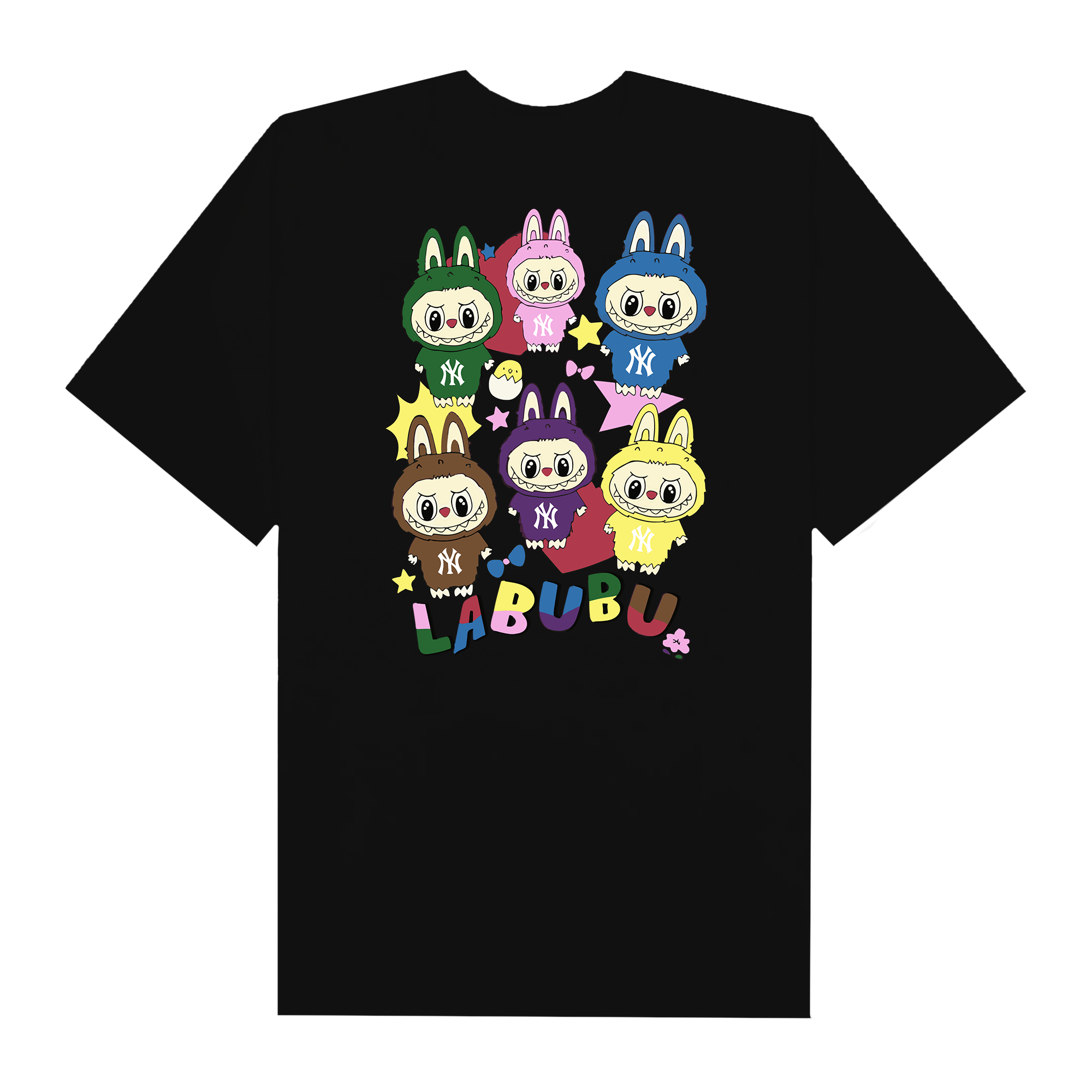 MLB Labubu Cute Team NY T-Shirt