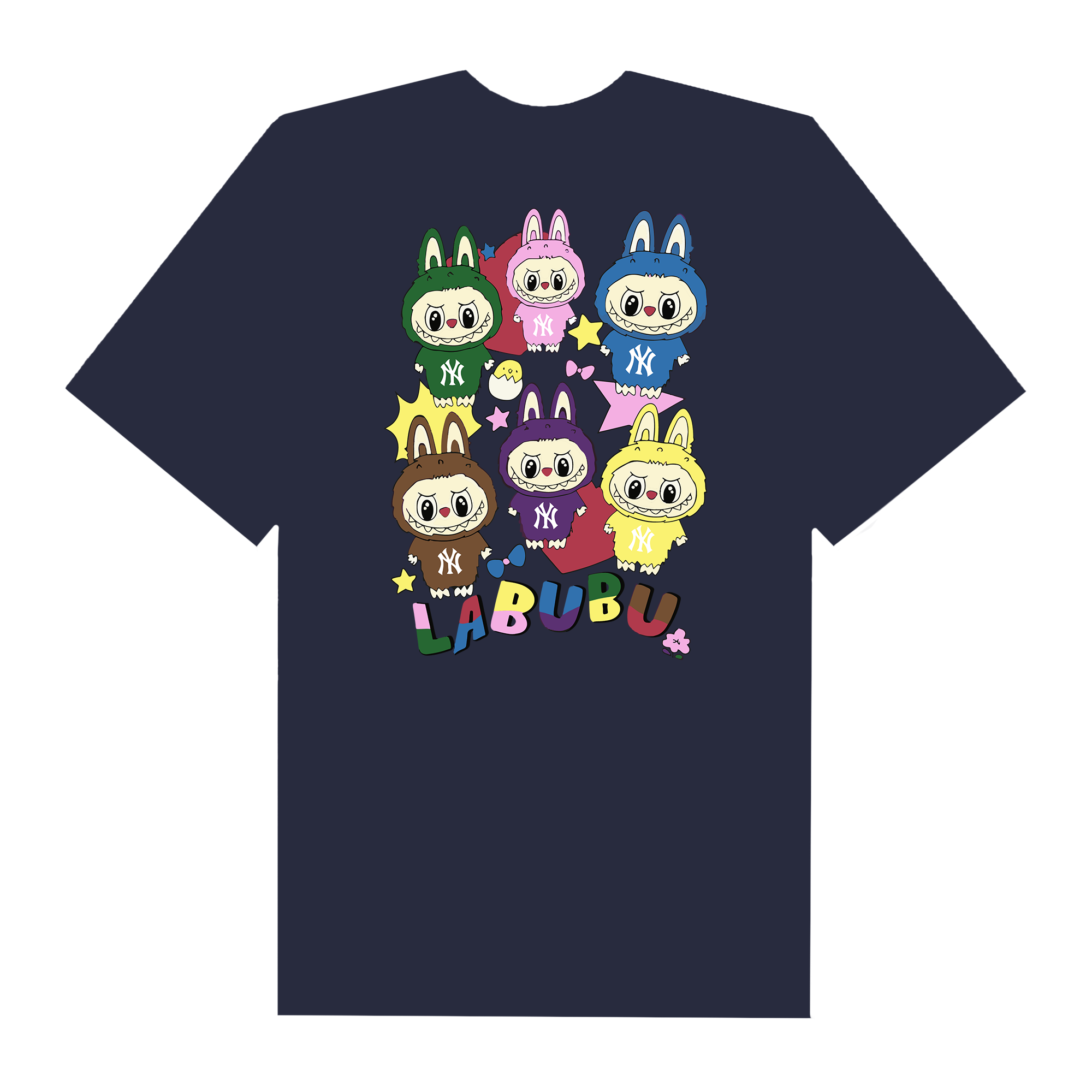 MLB Labubu Cute Team NY T-Shirt