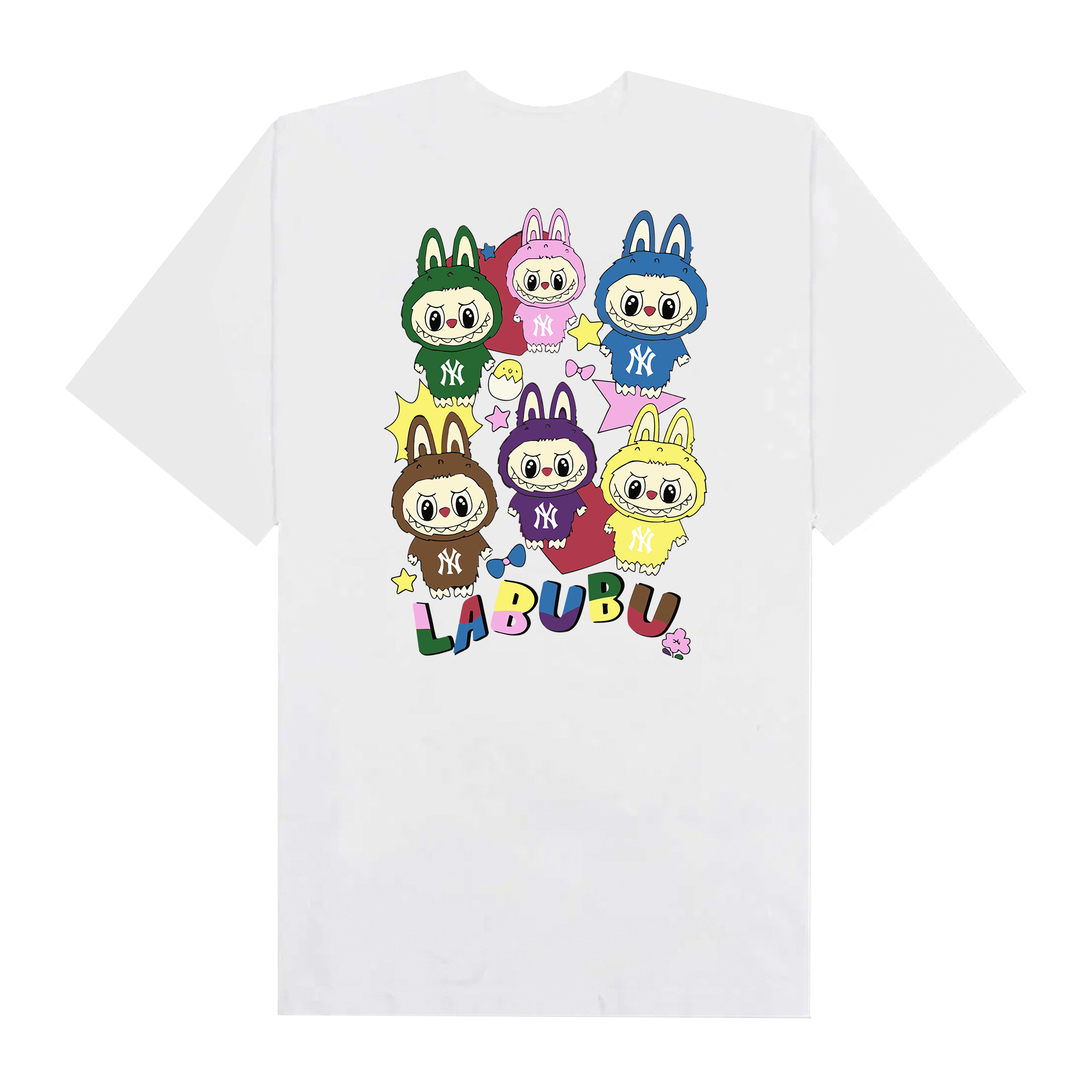 MLB Labubu Cute Team NY T-Shirt