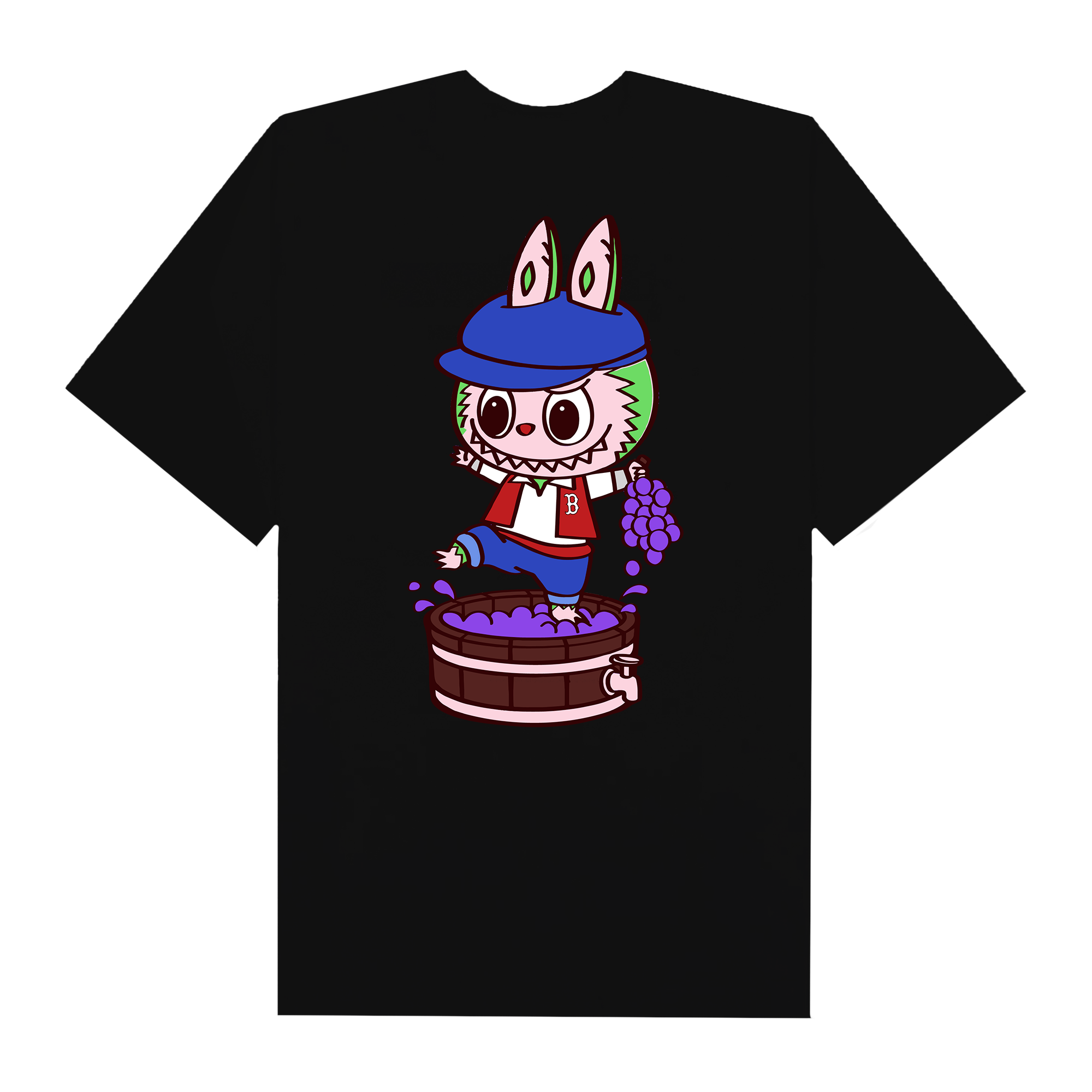 MLB Labubu Grape Boy Boston T-Shirt