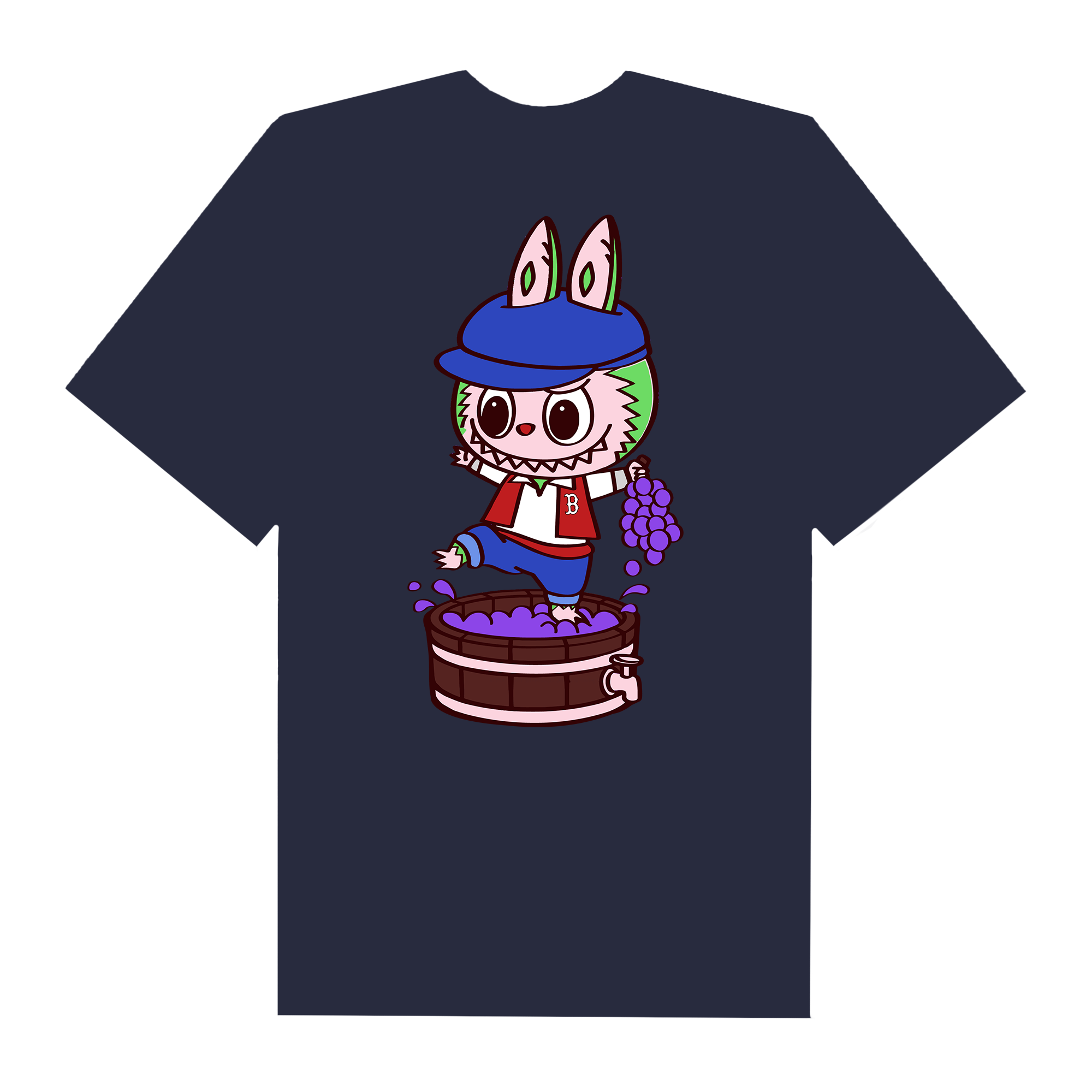 MLB Labubu Grape Boy Boston T-Shirt