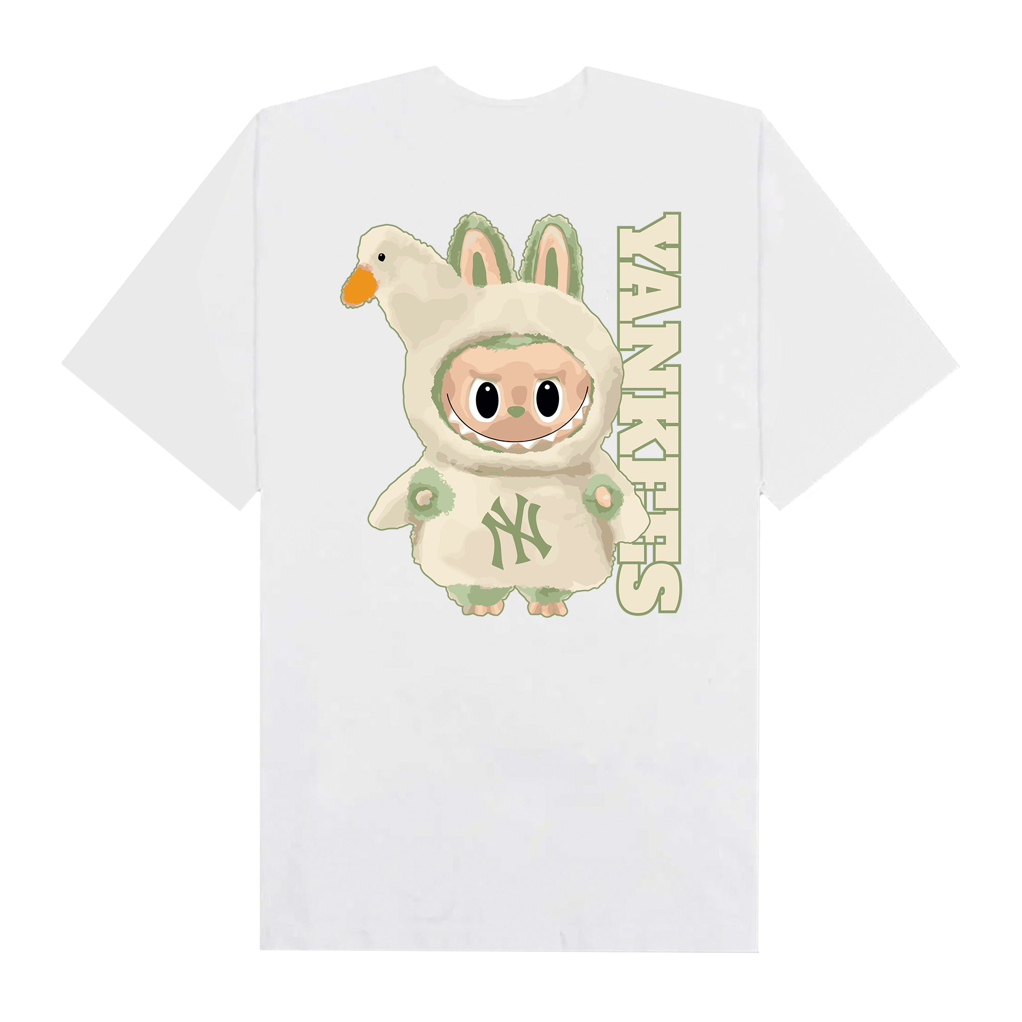 MLB Labubu Green Duck NY Yankees T-Shirt