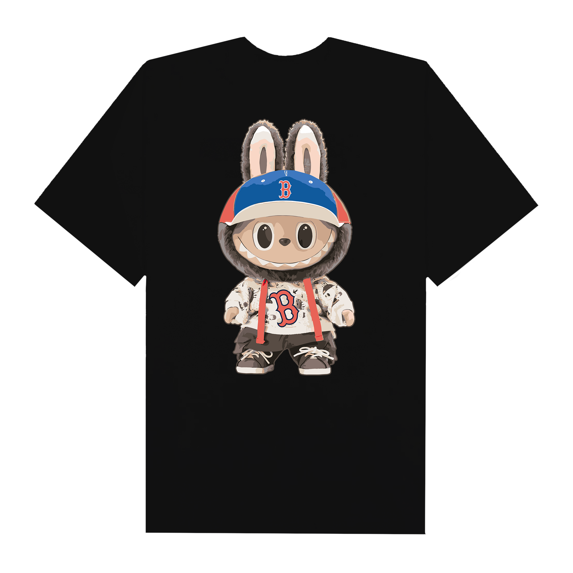 MLB Labubu Hip Hop Boston T-Shirt