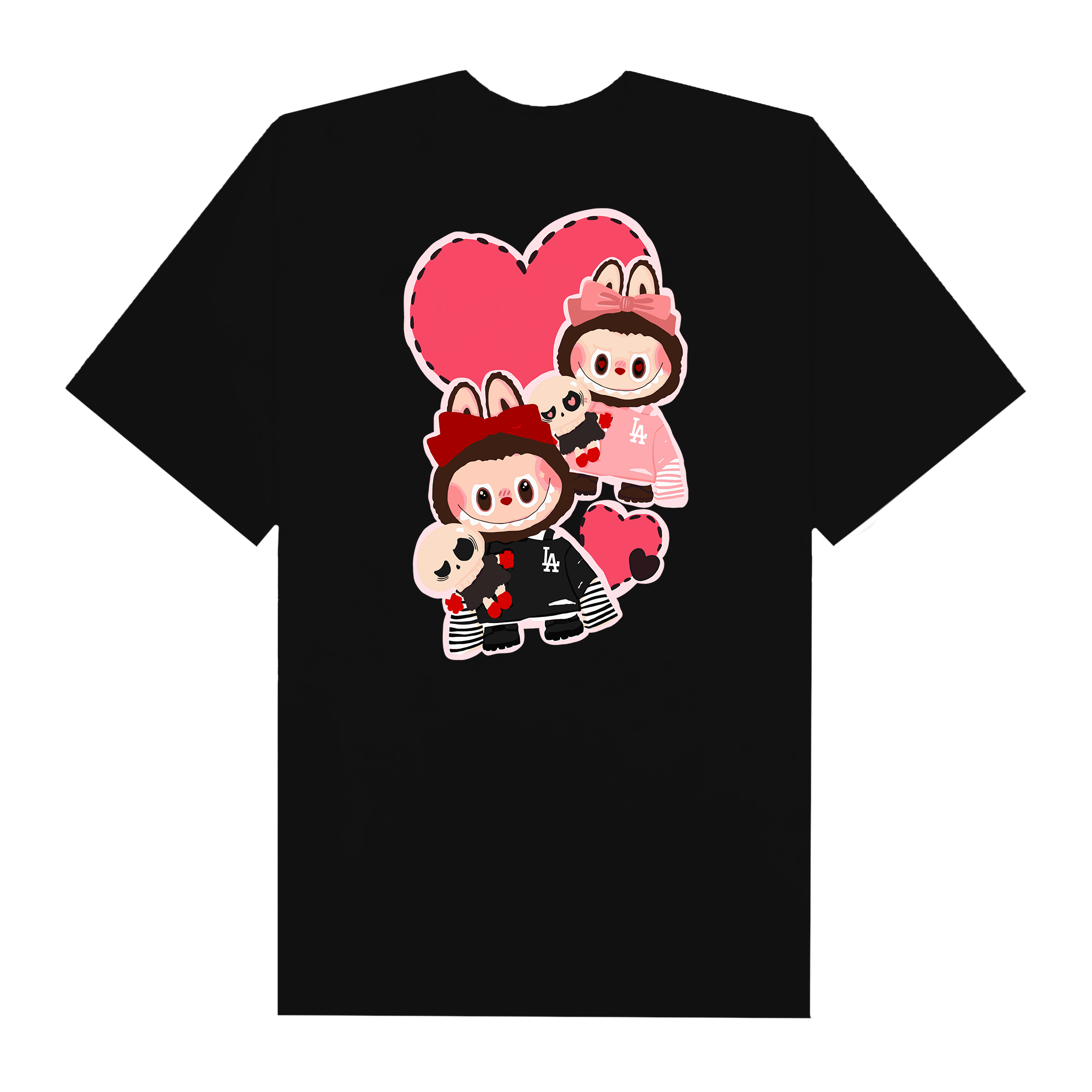 MLB Labubu Lovely Twins LA T-Shirt