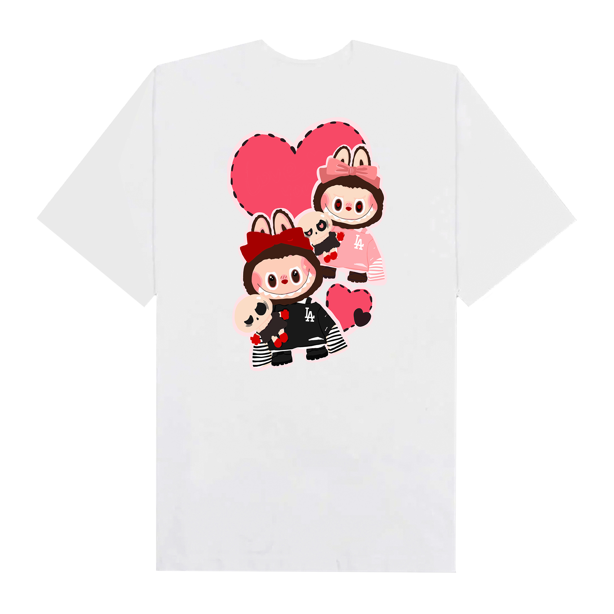 MLB Labubu Lovely Twins LA T-Shirt