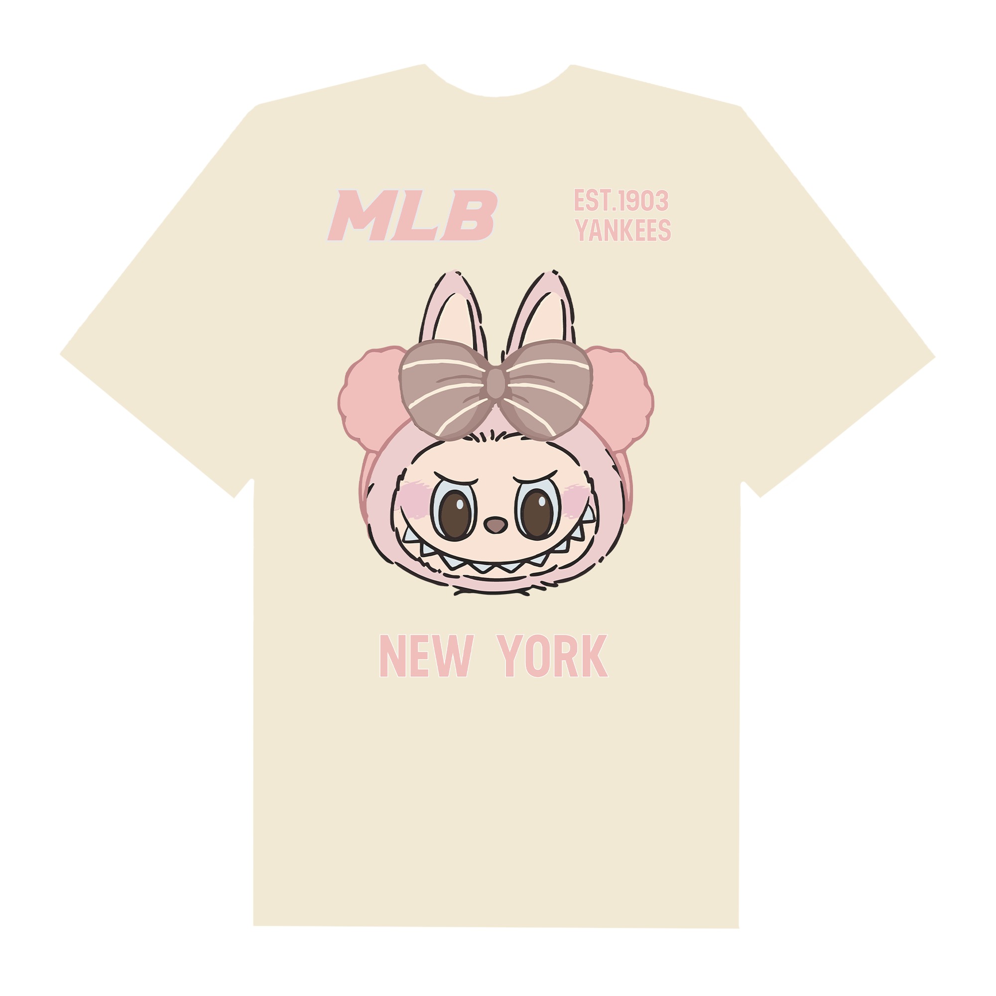 MLB Labubu Pinky New York T-Shirt