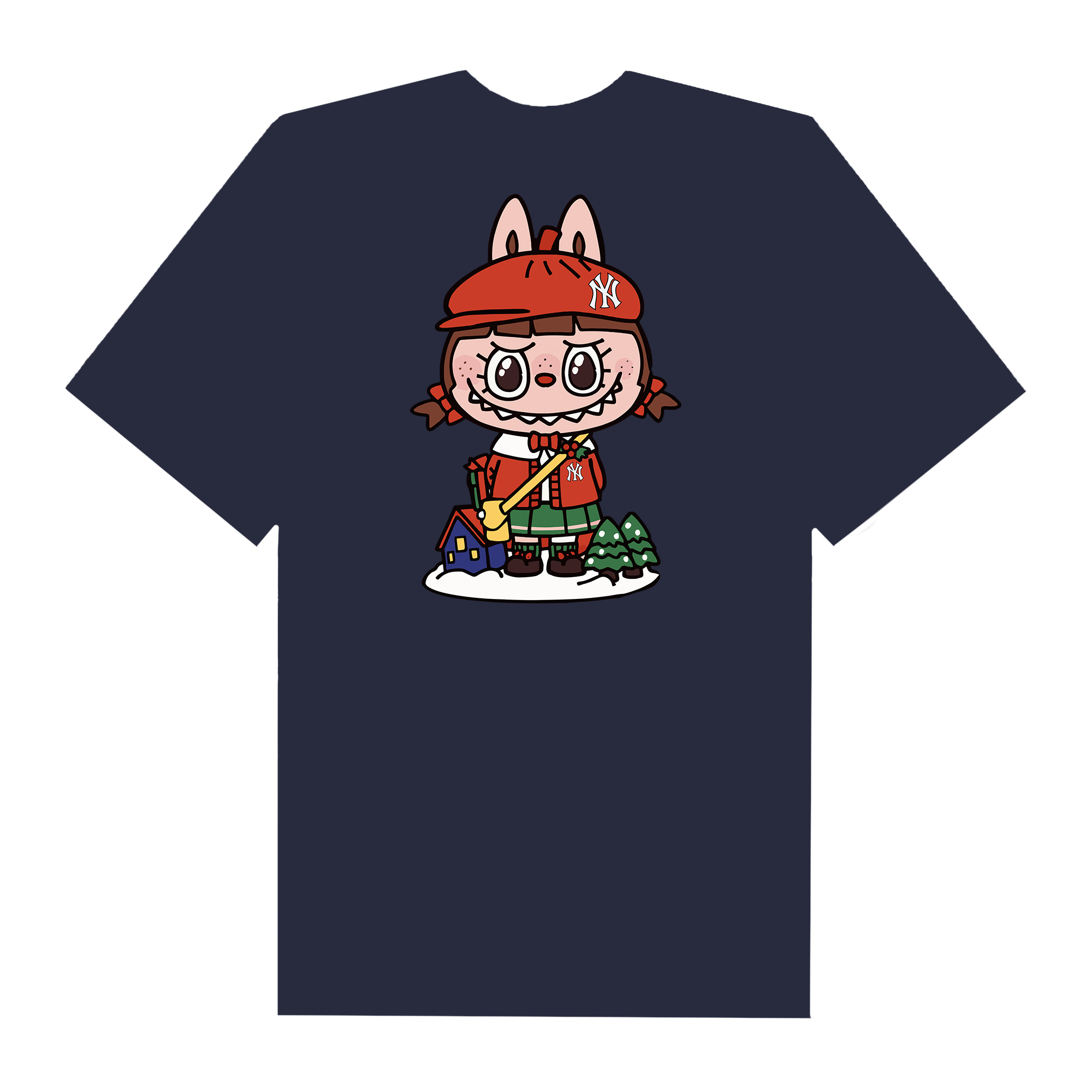 MLB Labubu Red Skrt NY T-Shirt