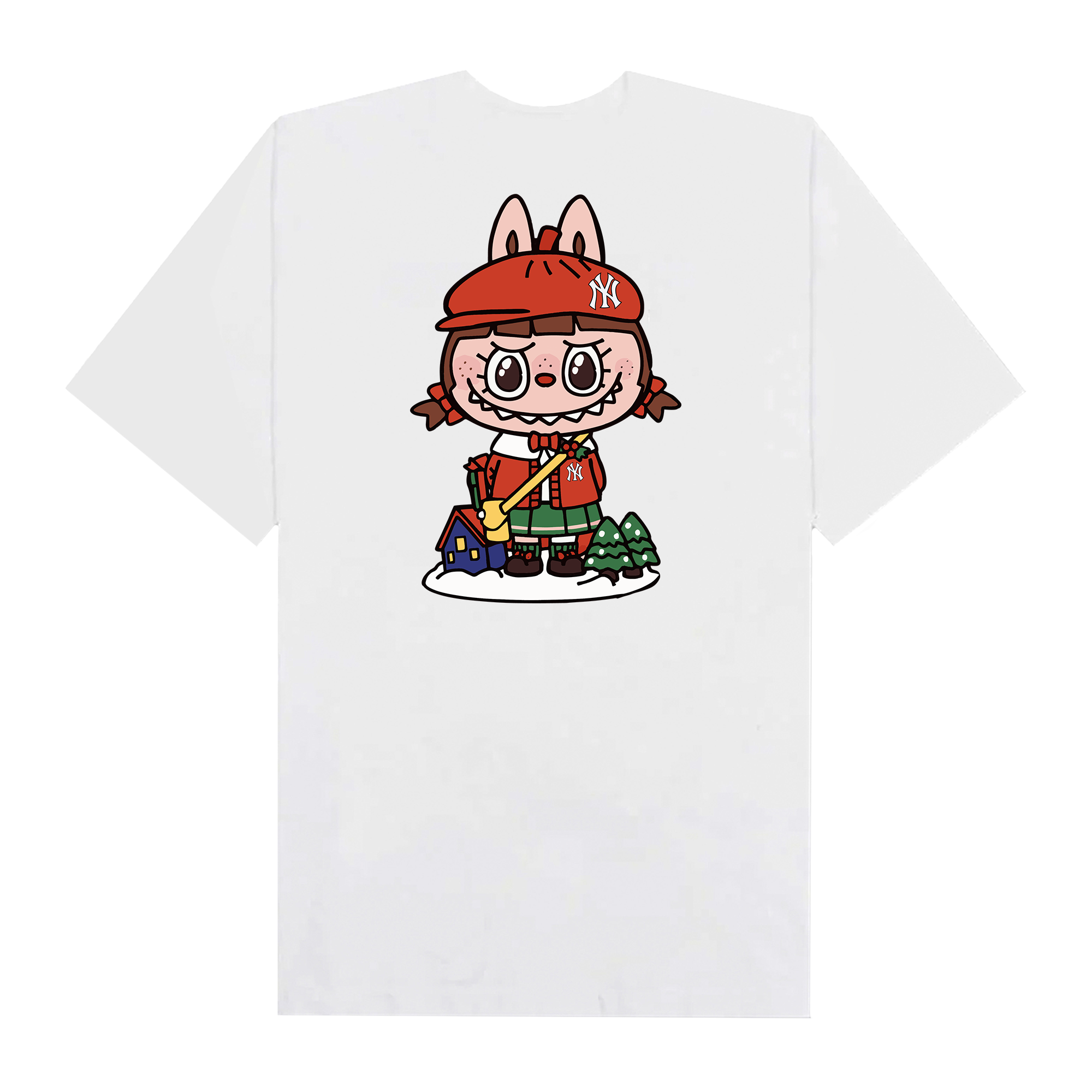 MLB Labubu Red Skrt NY T-Shirt