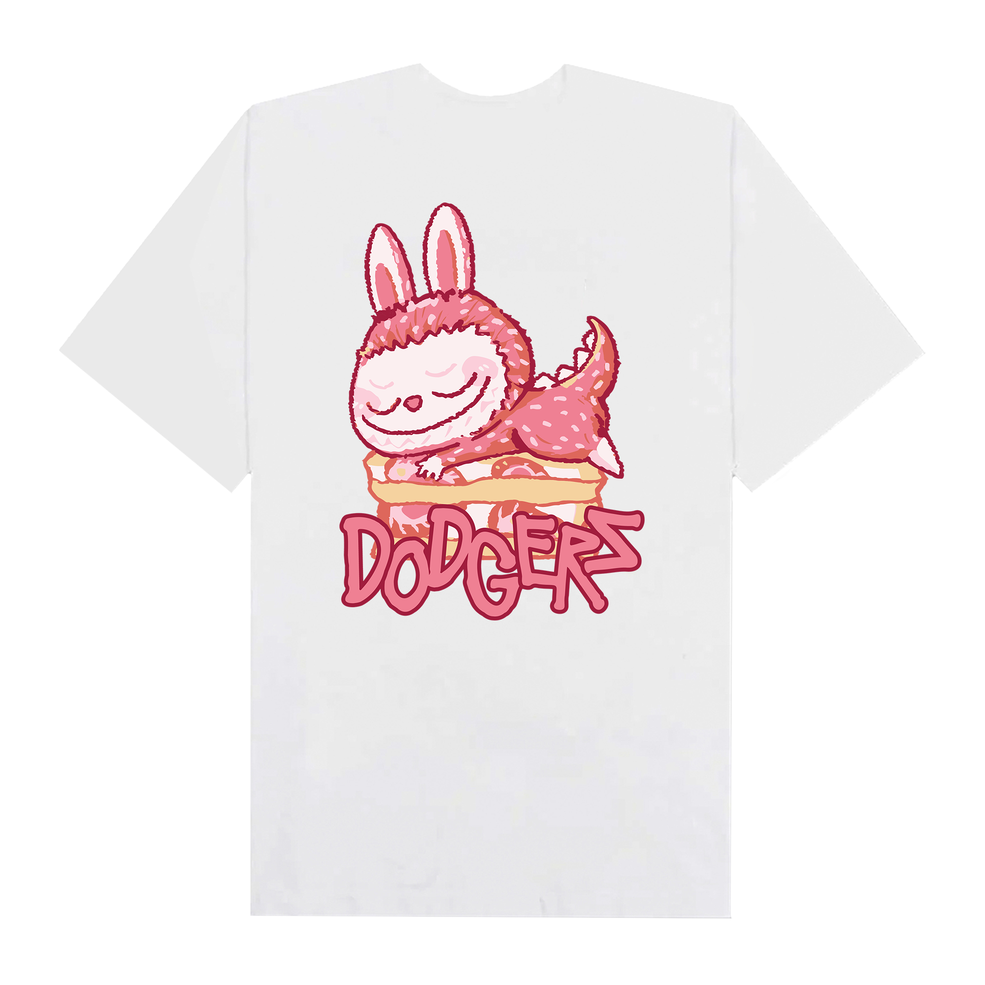 MLB Labubu Strawberry Dodgers T-Shirt