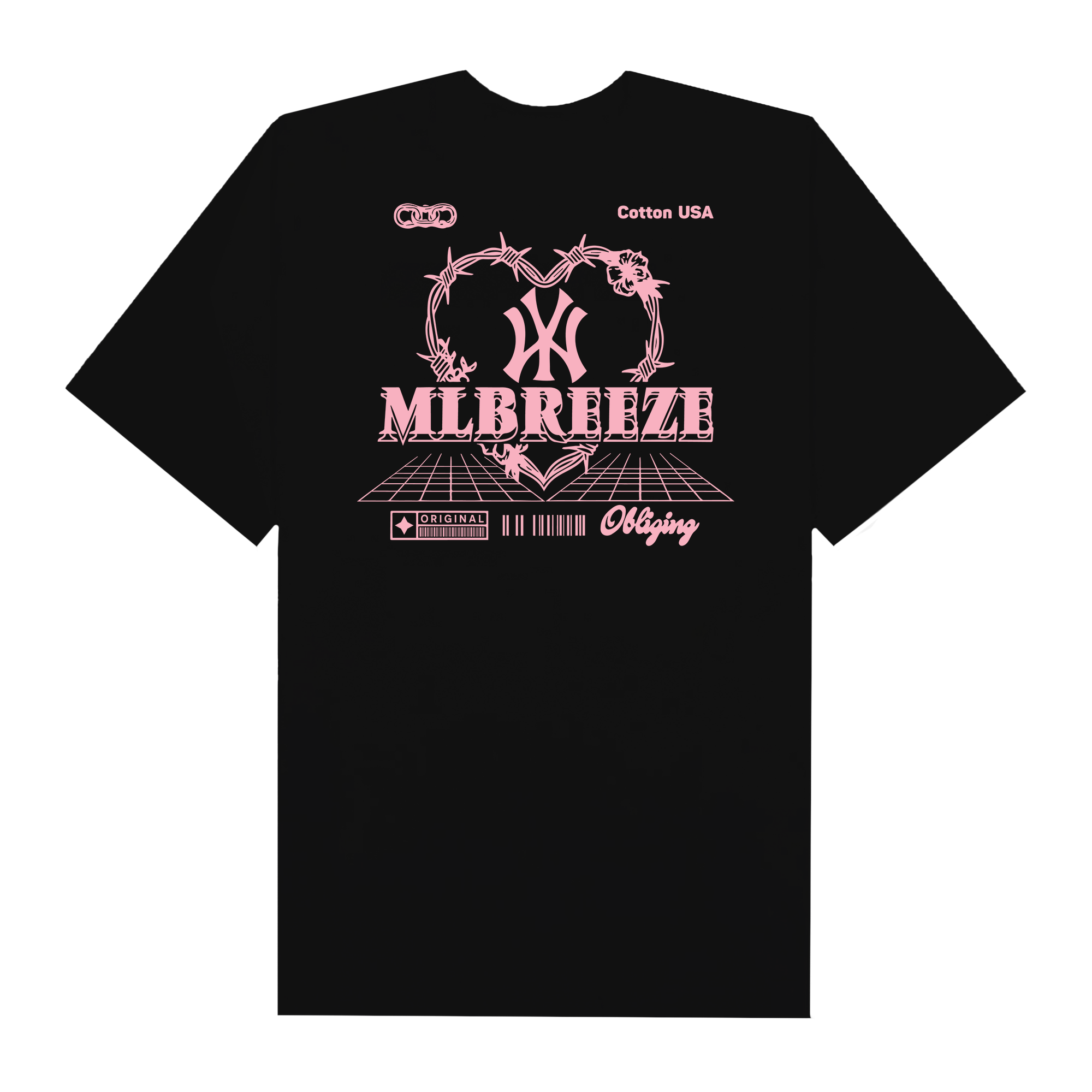 MLB Obliging Metal Heart T-Shirt