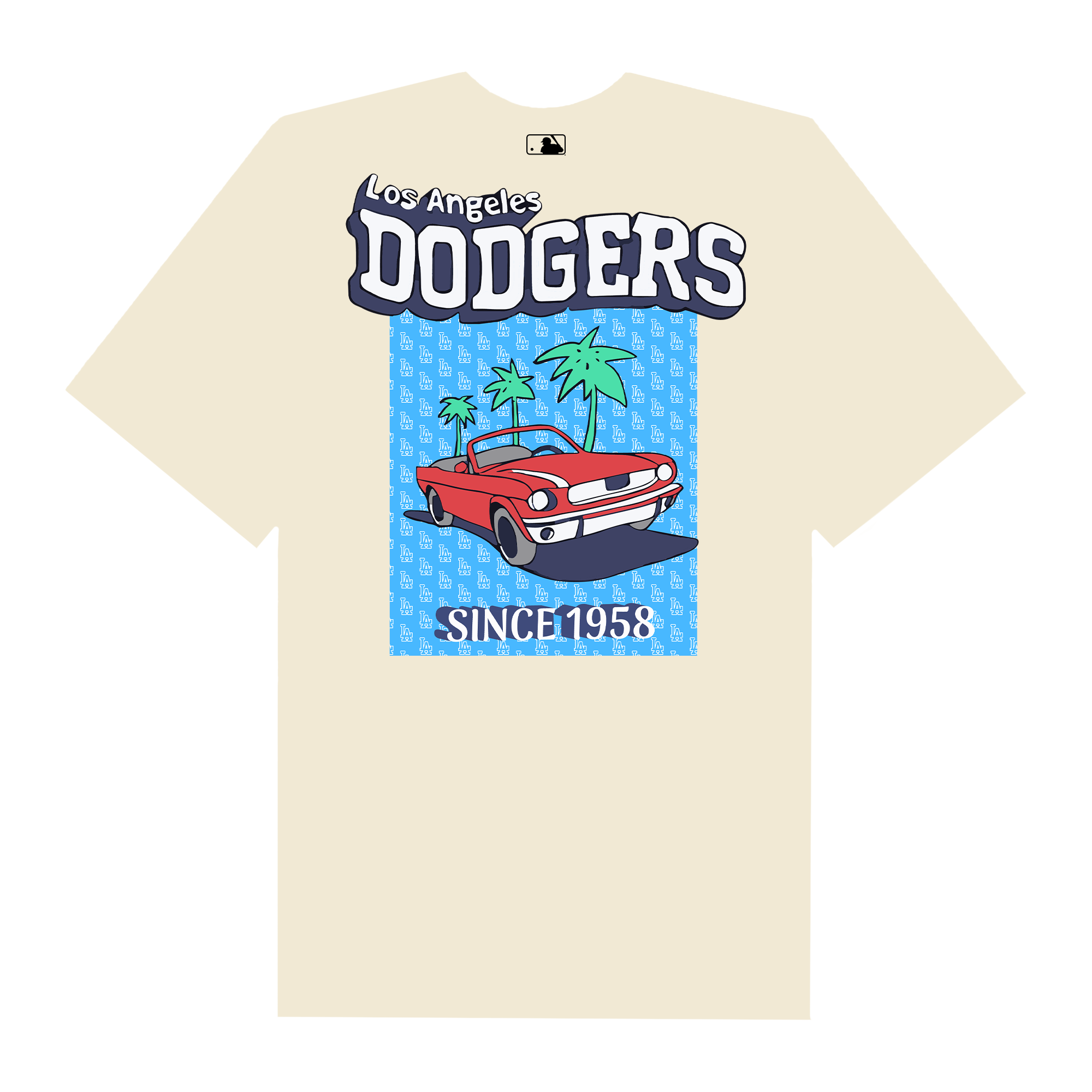 MLB Red Trip Dodgers T-Shỉrt