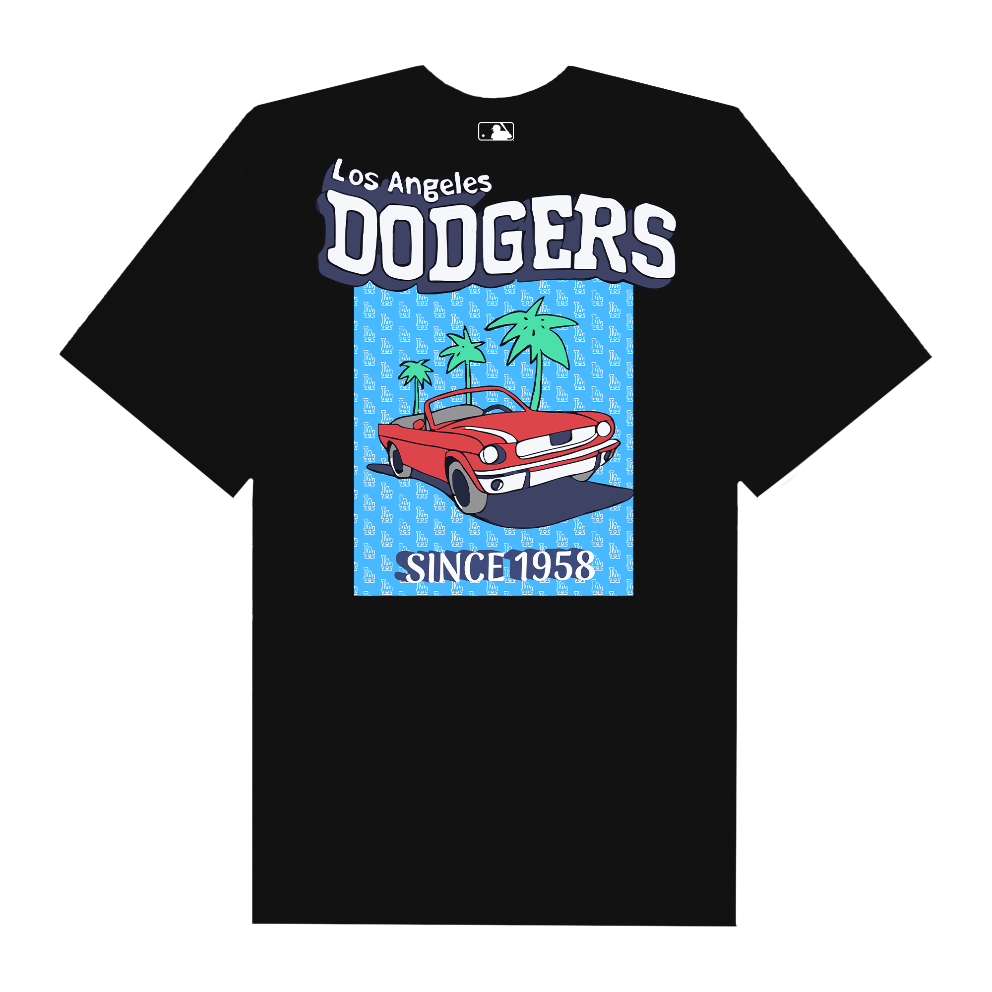 MLB Red Trip Dodgers T-Shỉrt