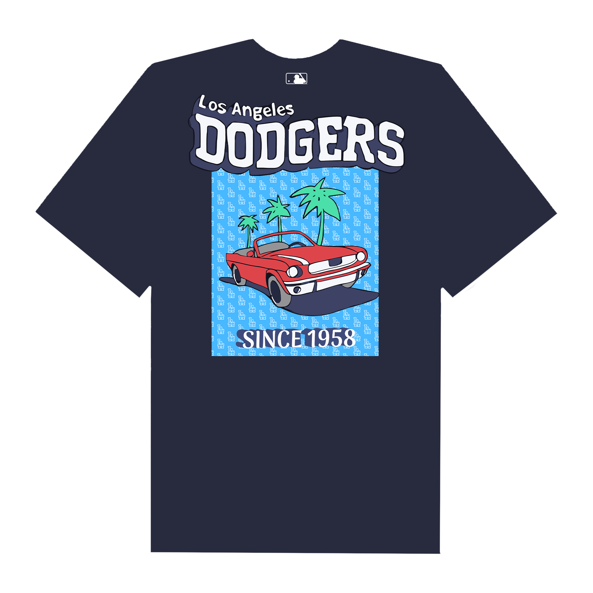 MLB Red Trip Dodgers T-Shỉrt