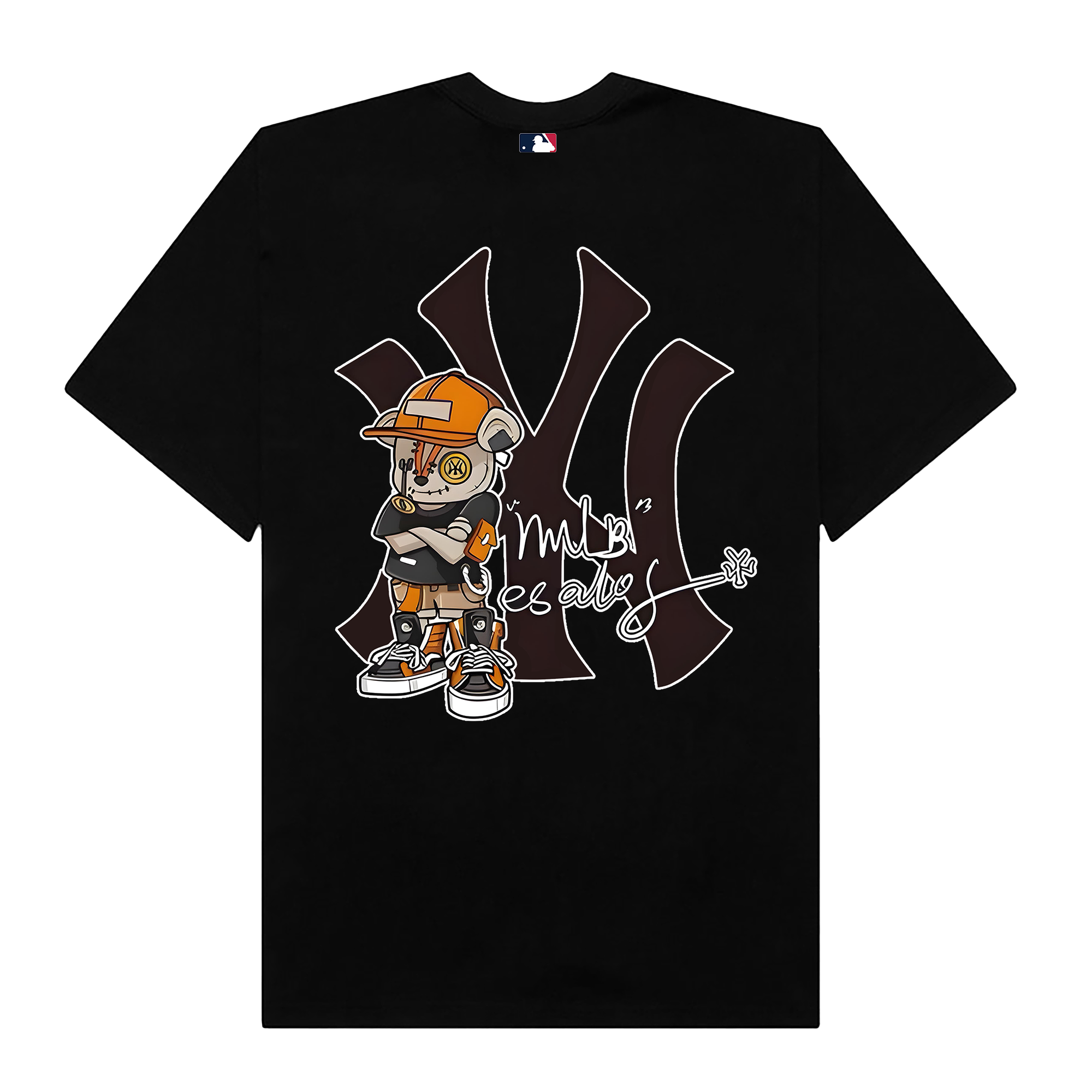 MLB Scary Bear MLB New York Basic Logo T-Shirt