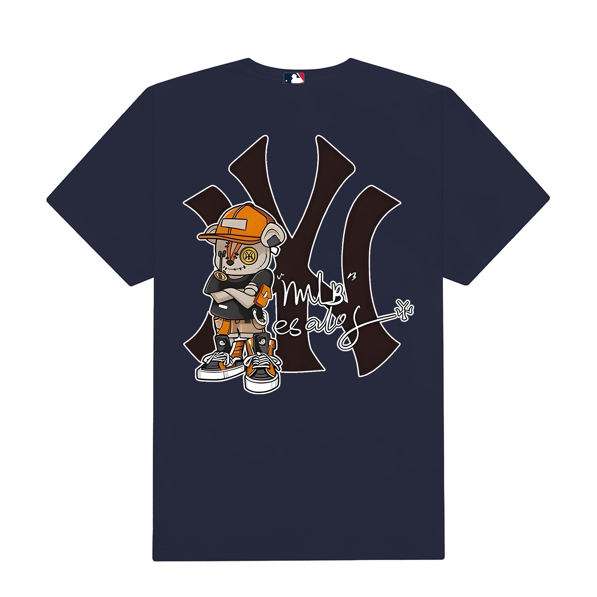 MLB Scary Bear MLB New York Basic Logo T-Shirt