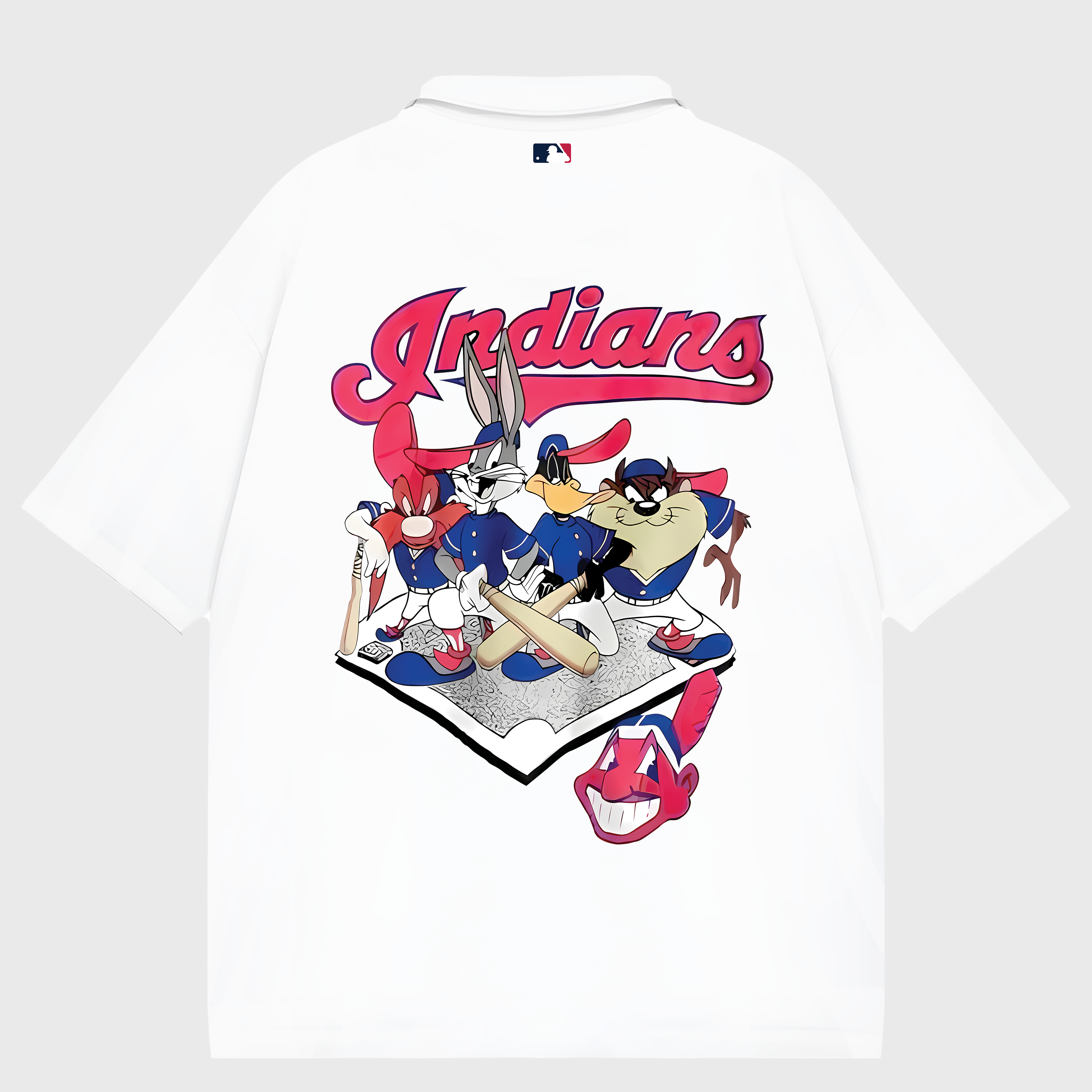 MLB Vintage Cleveland Guardians Looney Tunes  Polo