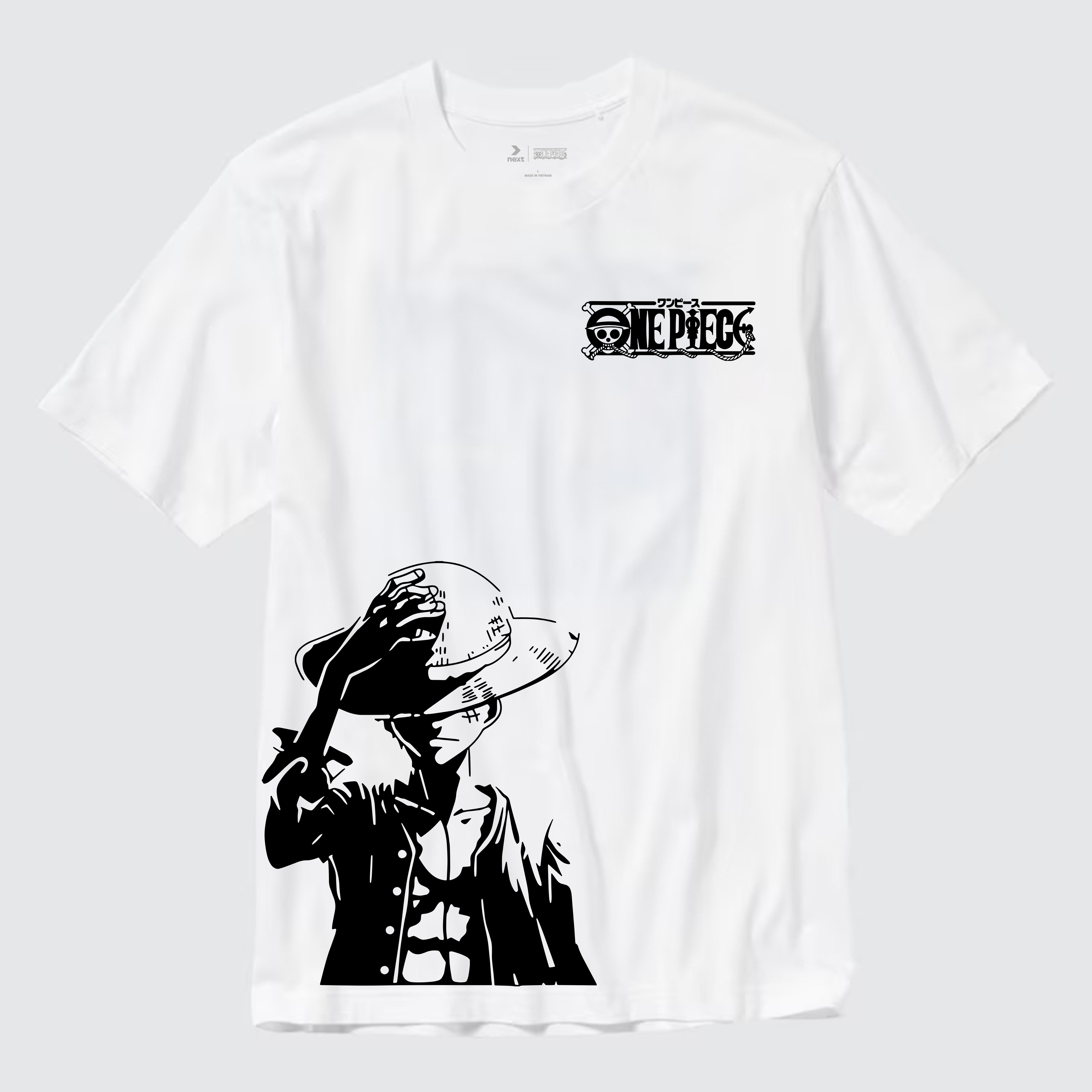 ONE PIECE MONKEY D.LUFFY T-SHIRT / TRẮNG