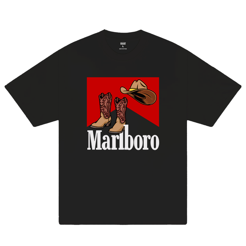 Marlboro Cowboy Hat n Boots T-Shirt