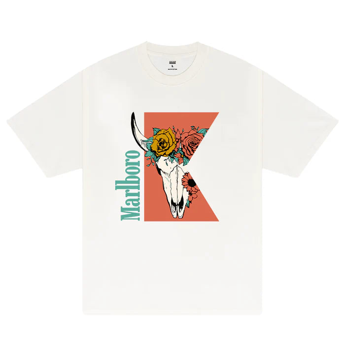 Flash Sale Marlboro Rose Skull T-Shirt