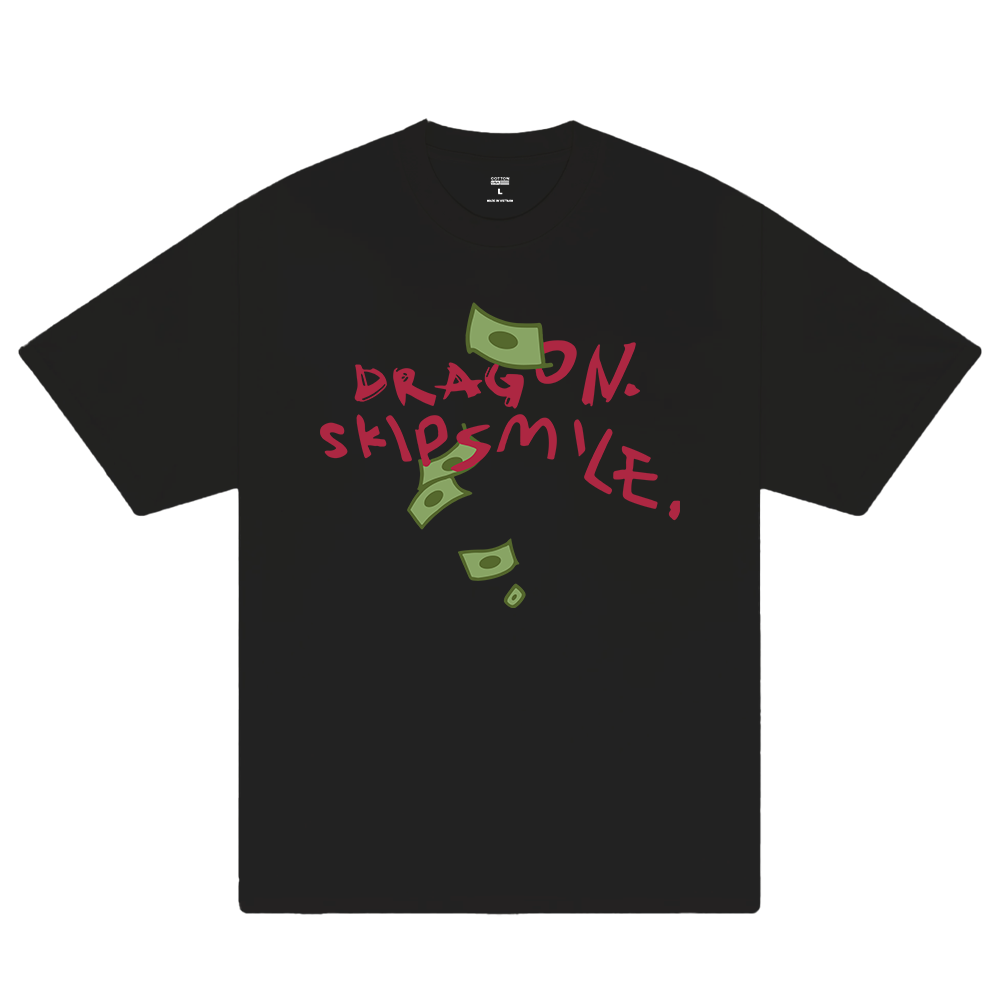 Money Dragon Skip Smile T-Shirt