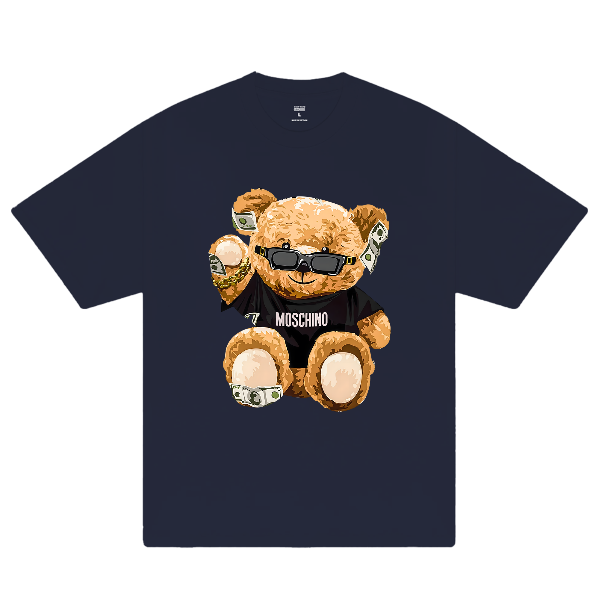 Moschino Brown Bear Money T-Shirt