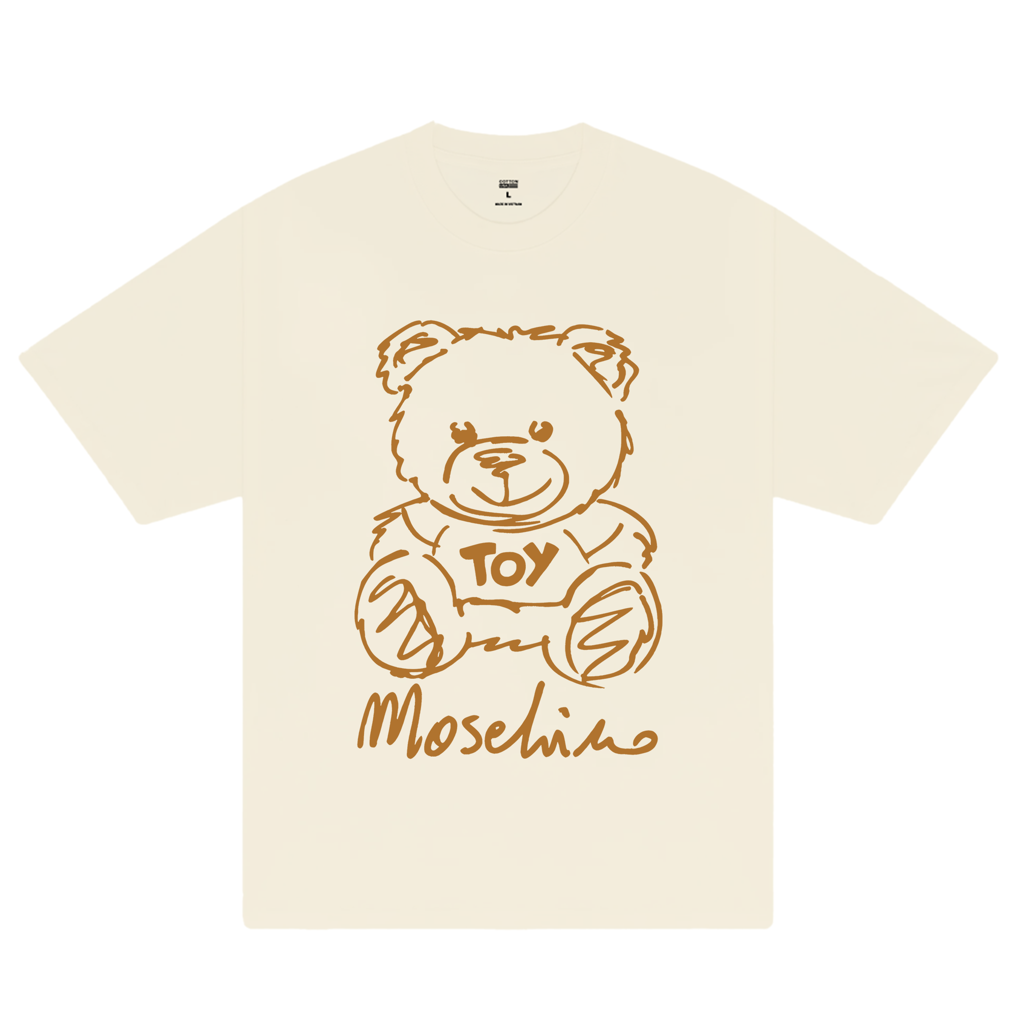 Moschino Caramel Bear Logo T-Shirt