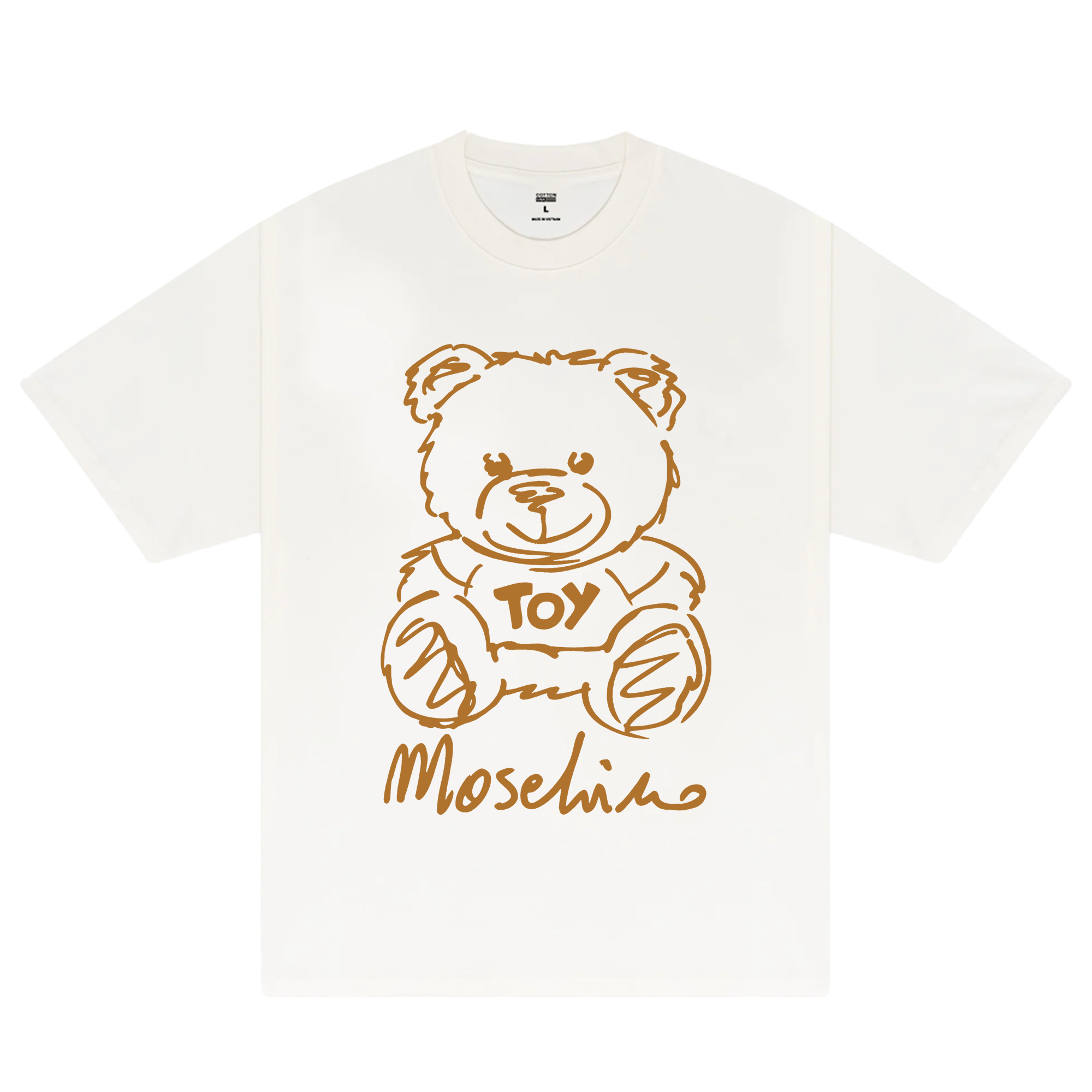 Moschino Caramel Bear Logo T-Shirt