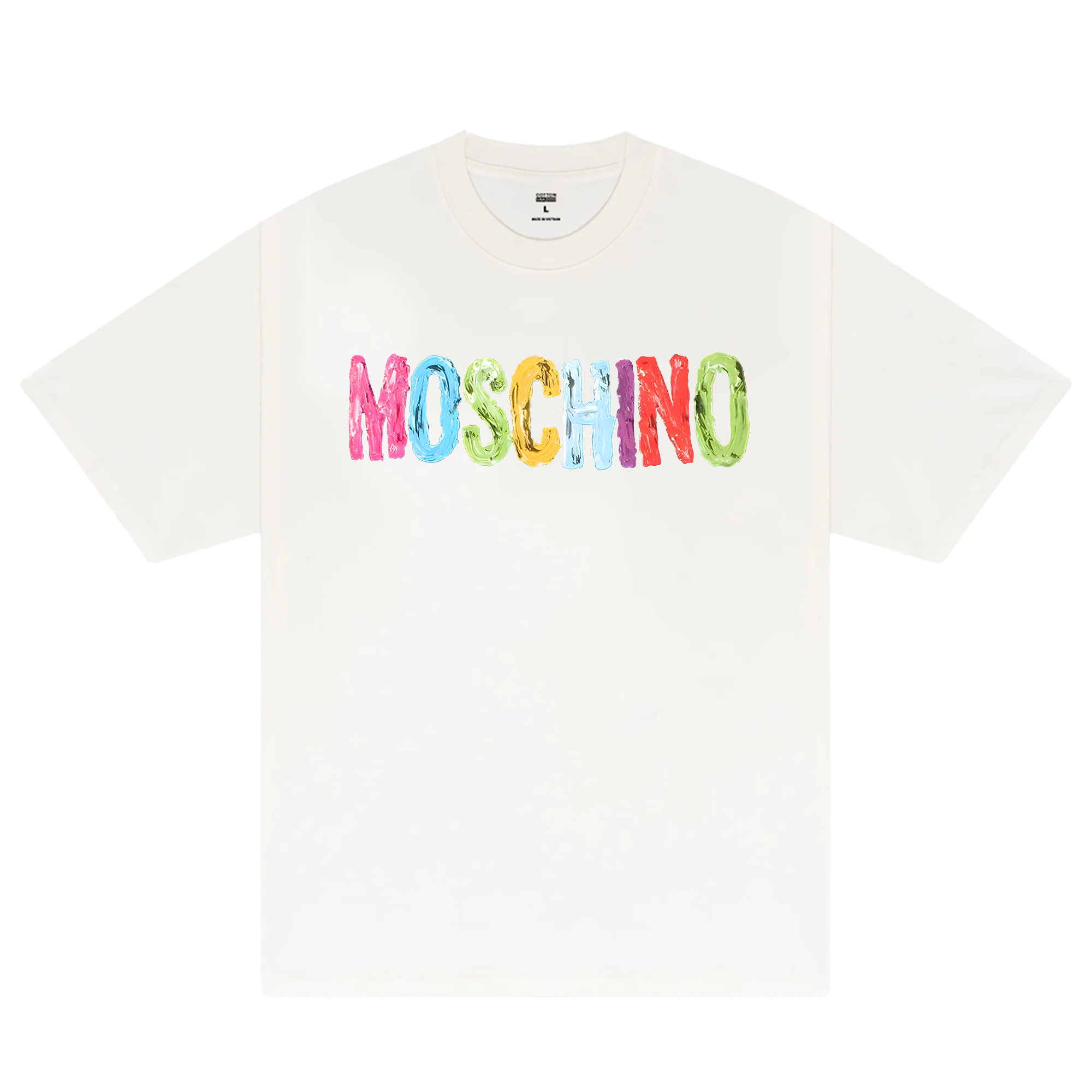 Moschino Rainbow Logo T-Shirt